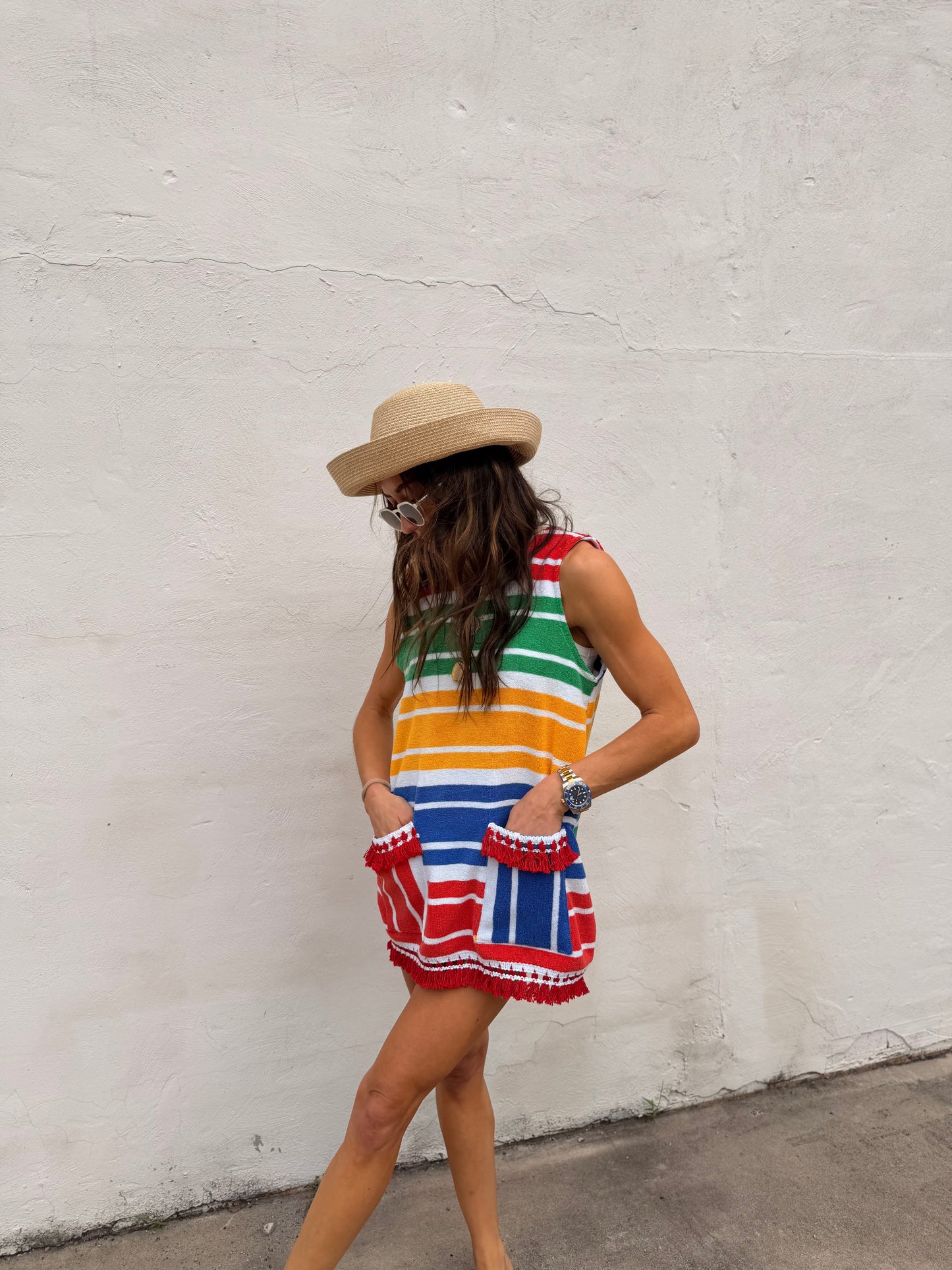 Vintage Stripe Towel Dress Primary