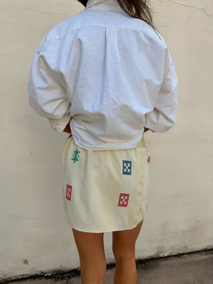 Garcia Familia Tablecloth Mini Skirt