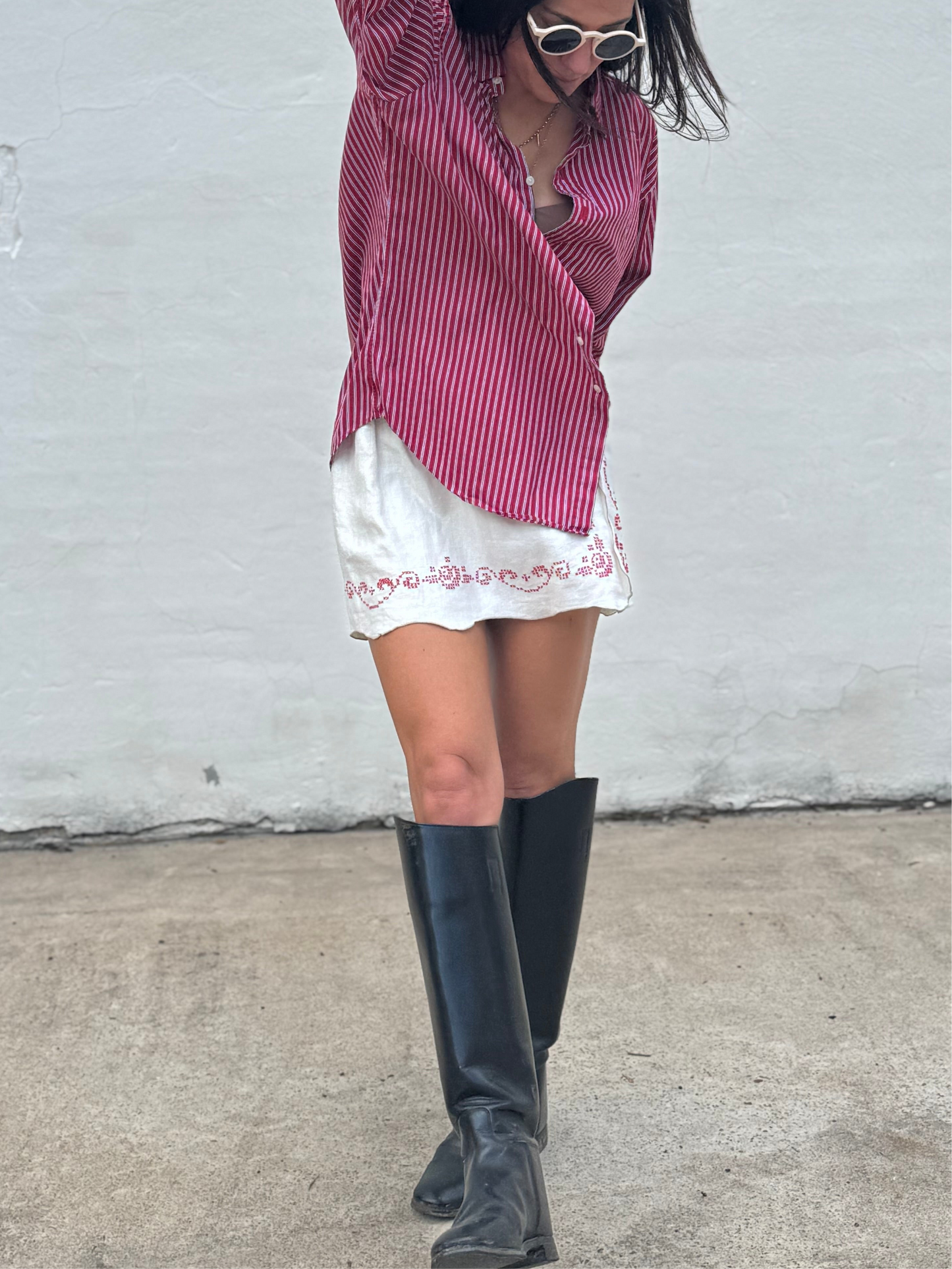 Cross-stitch Mini Skirt
