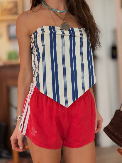 Vtg Adidas Cotton Trefoil Shorts Red