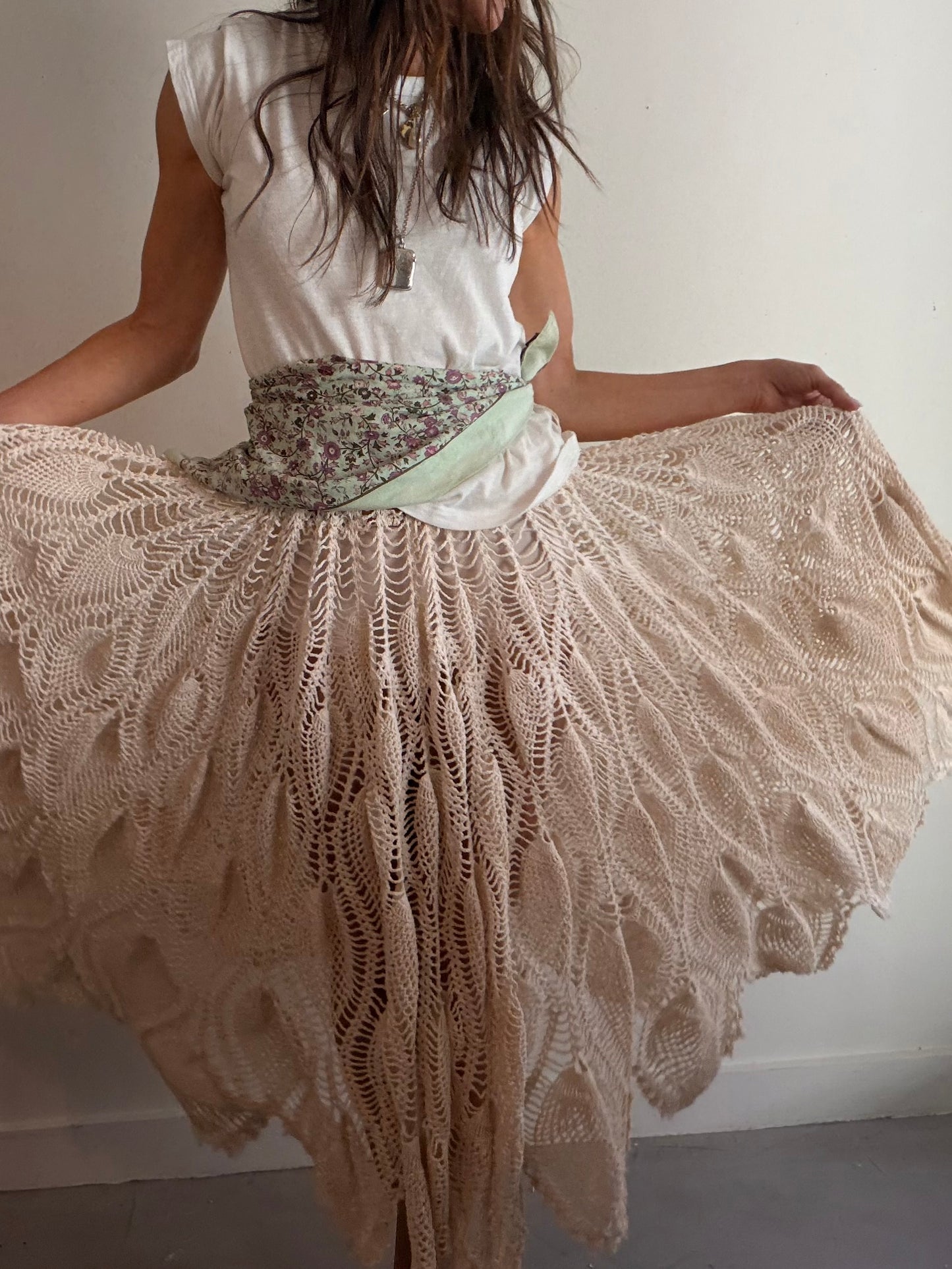 Full Crochet Midi Skirt