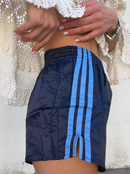 Vintage Nylon Shorts Navy Sky