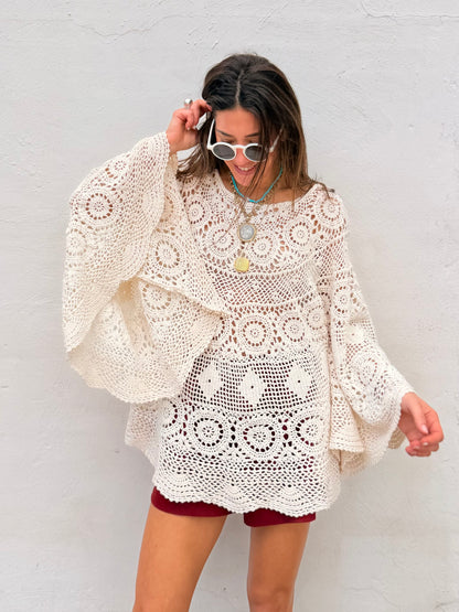 Crochet Poncho Tunic