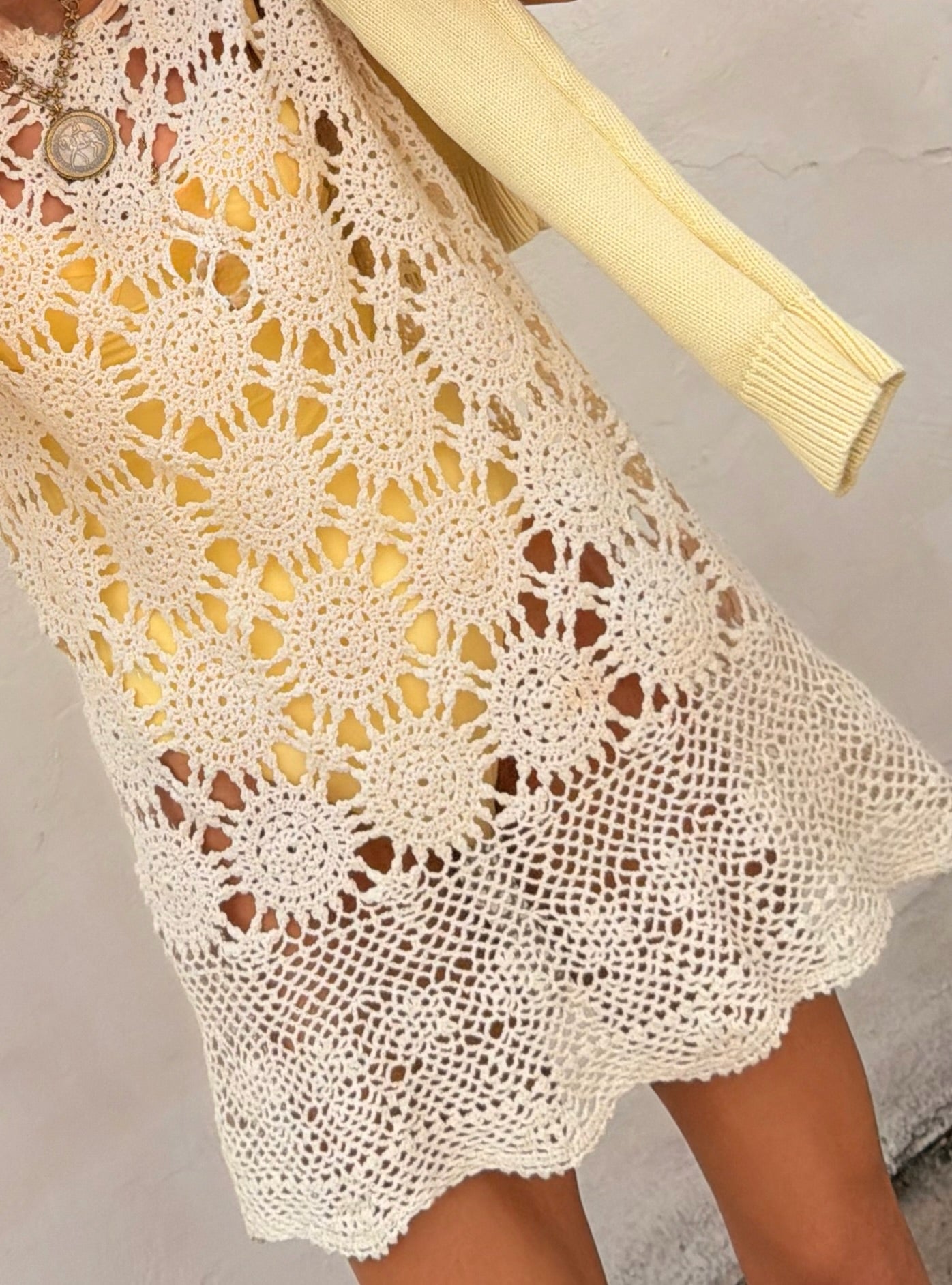 Crochet Mini Dress