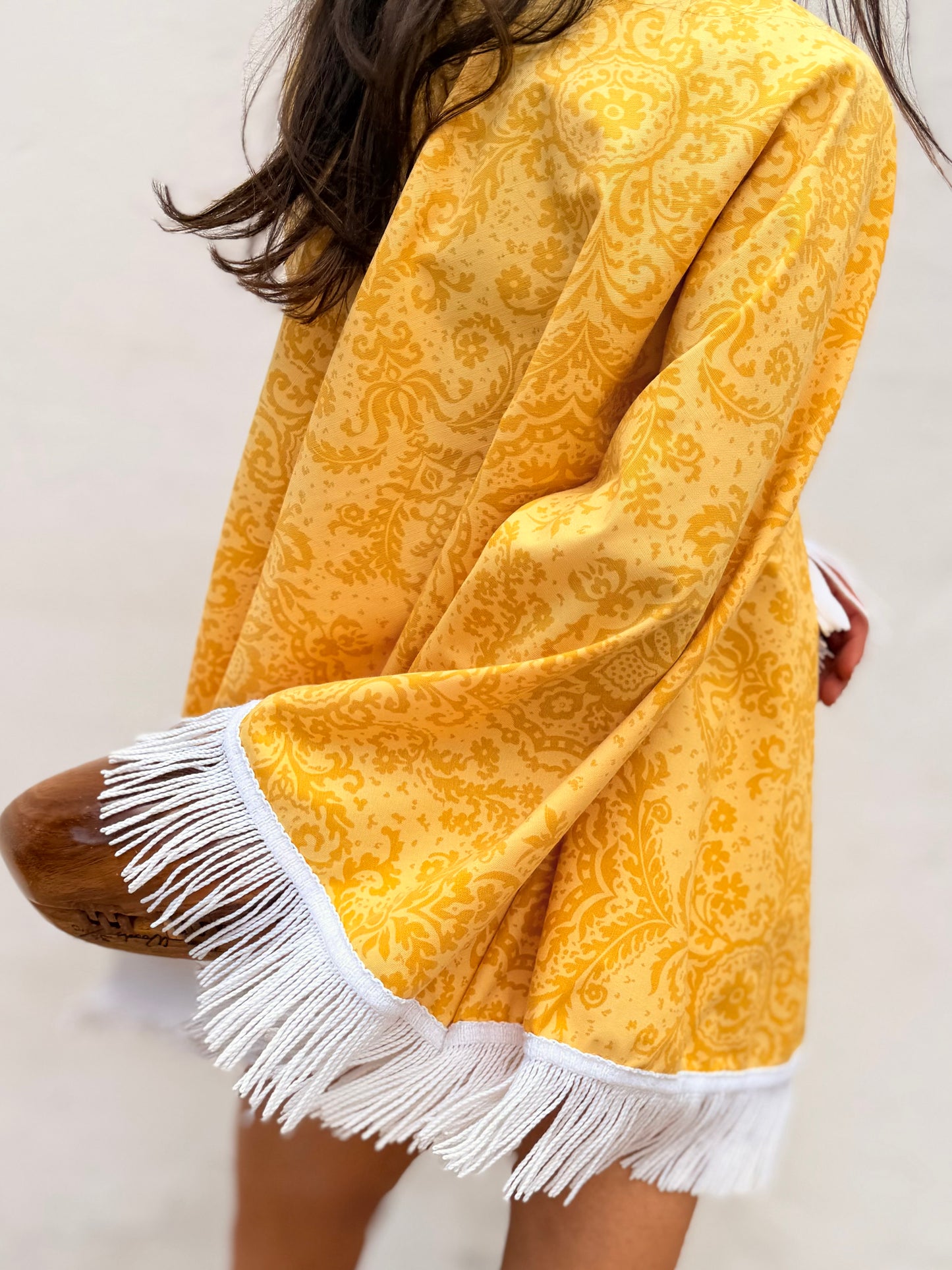 Mid Century Tassel Trim Dress