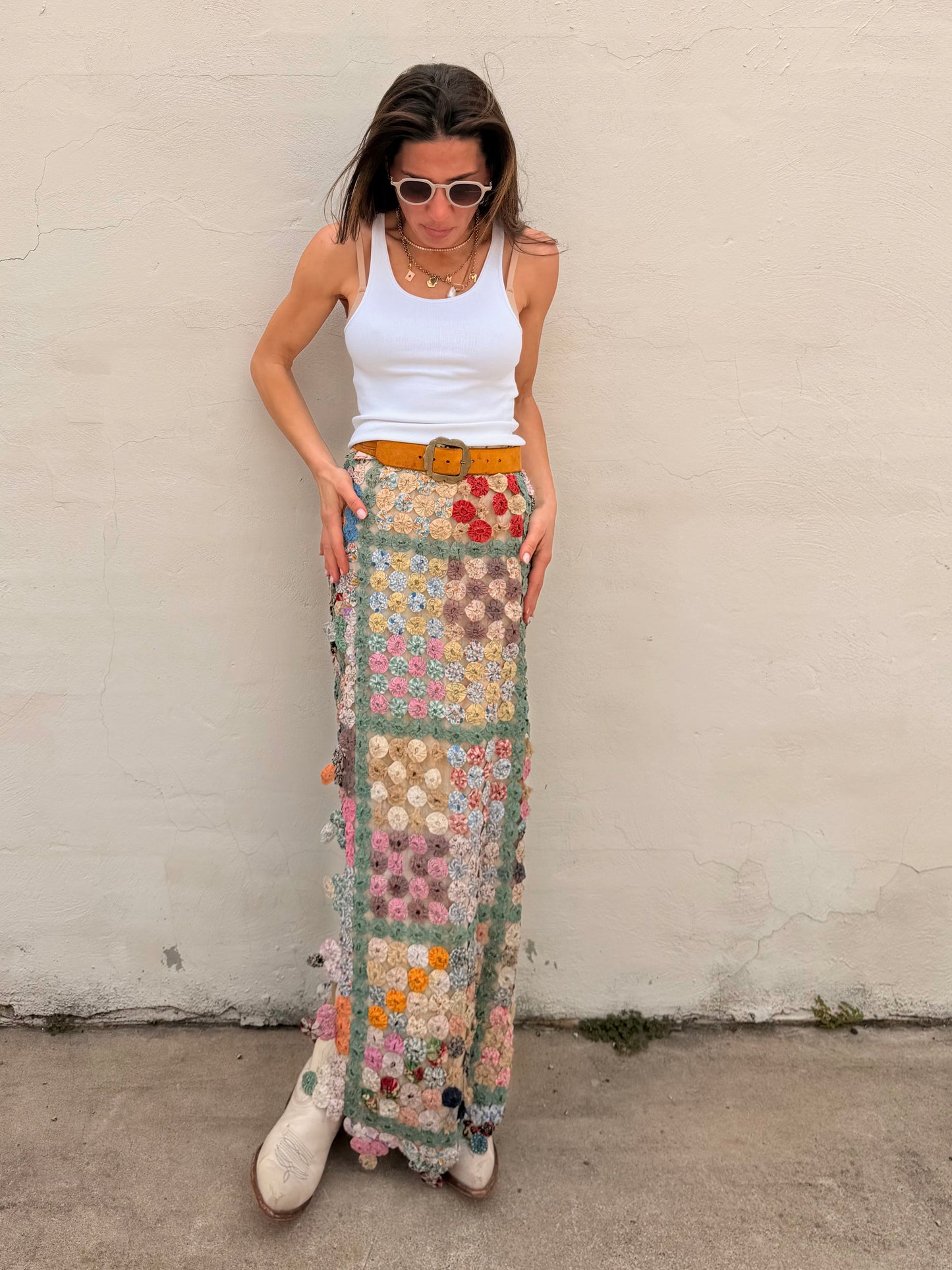 Yoyo Maxi Skirt Granny’s Garden
