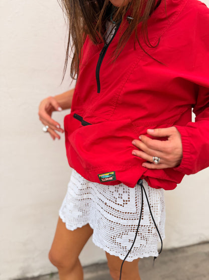 90s LL Bean Anorak Red