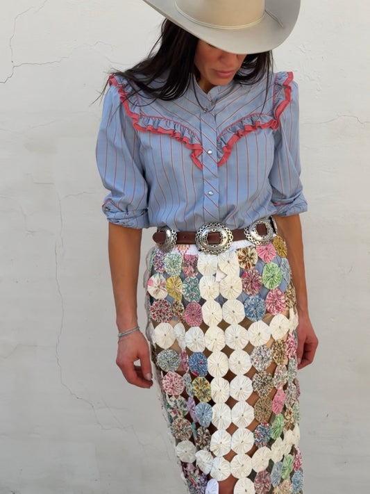 Yoyo Maxi Skirt in Peep