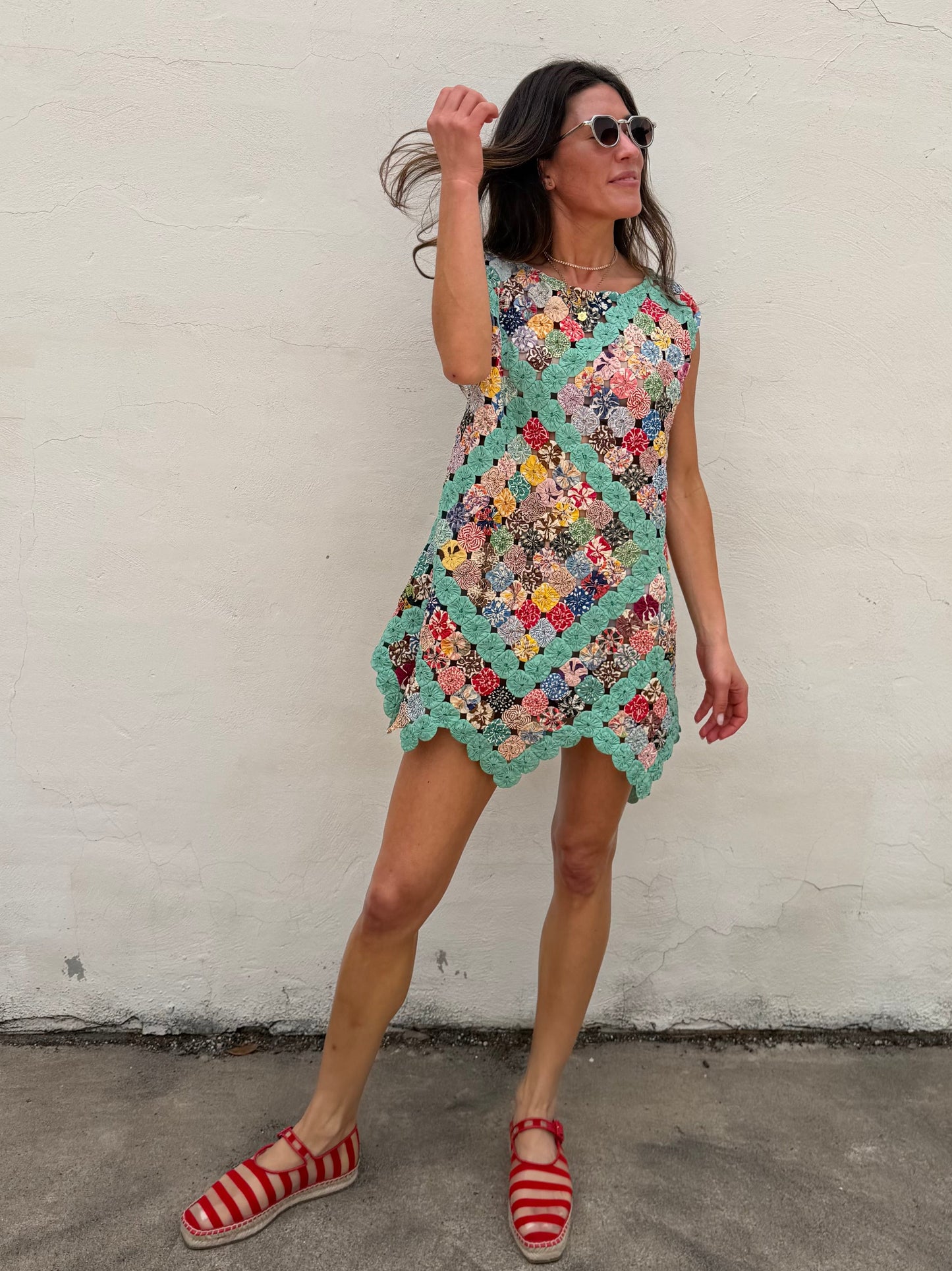 Yo-yo Mini Dress in Boca
