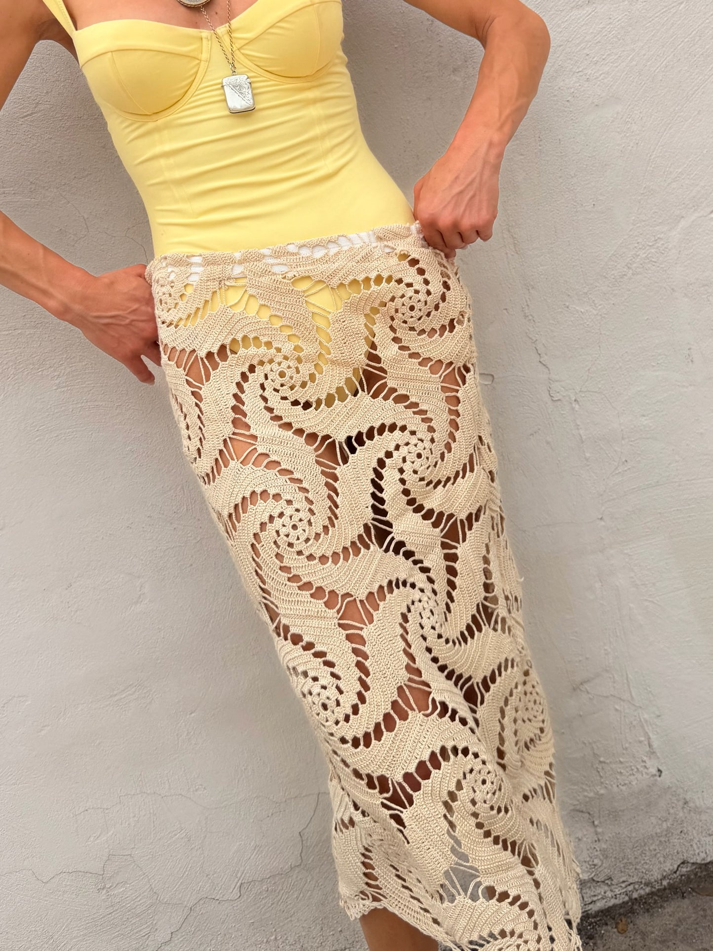 Crochet Midi Skirt