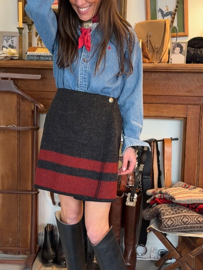 Ralph Lauren Wool Wrap Skirt
