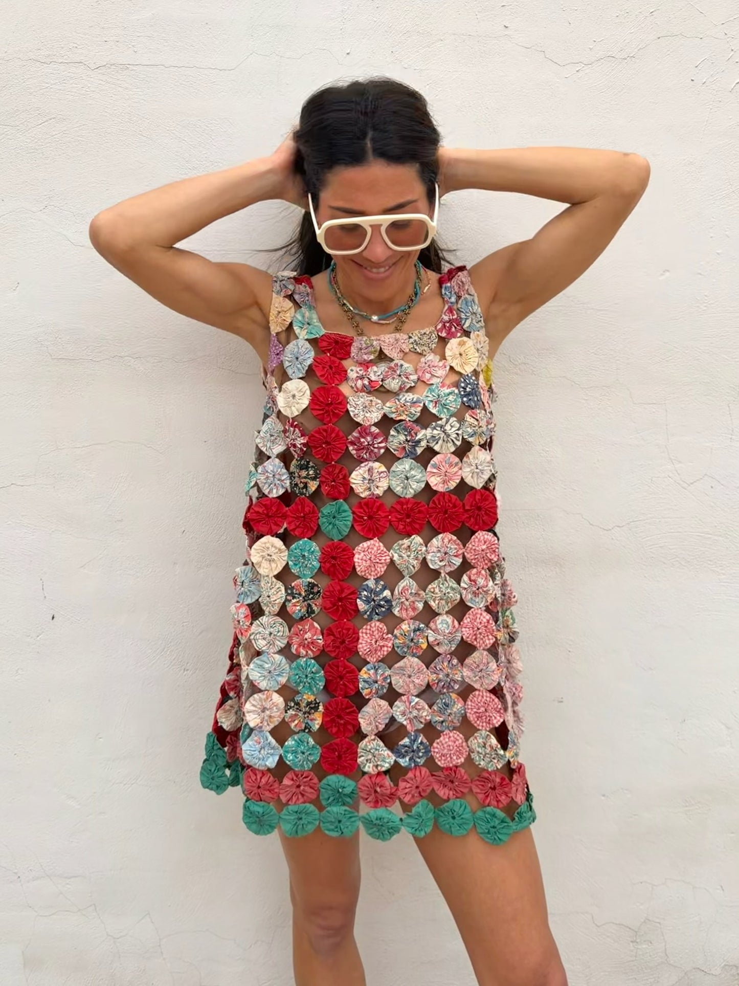 Yo-yo Mini Dress in Fiesta