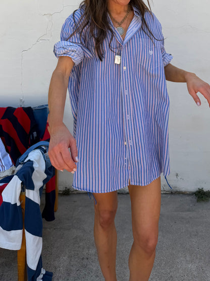 Red and Blue Stripe Shirt