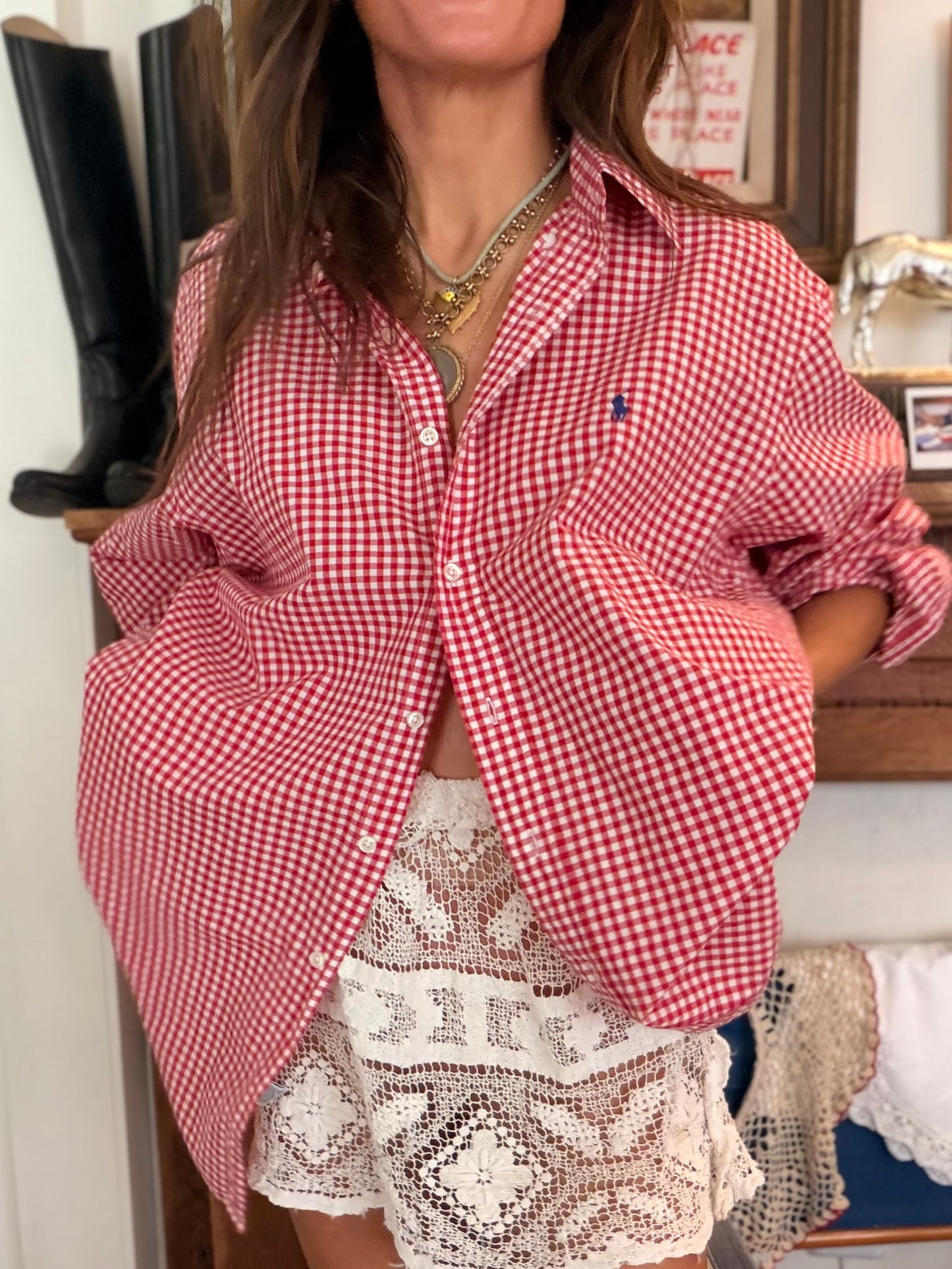 RL Red Gingham Shirt