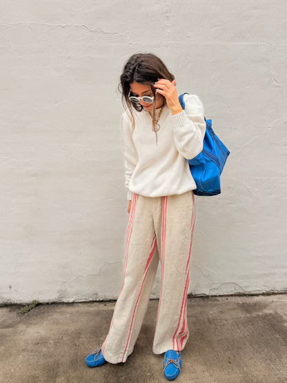 Ralph Lauren Linen Stripe Pant