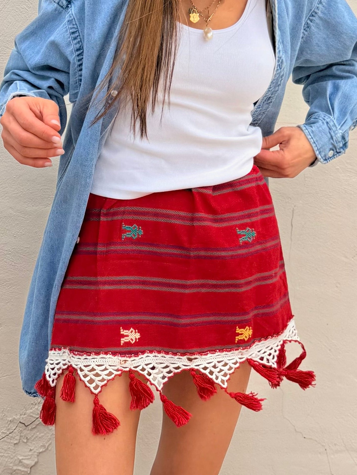 Guatemalan Mini With Vtg Trim