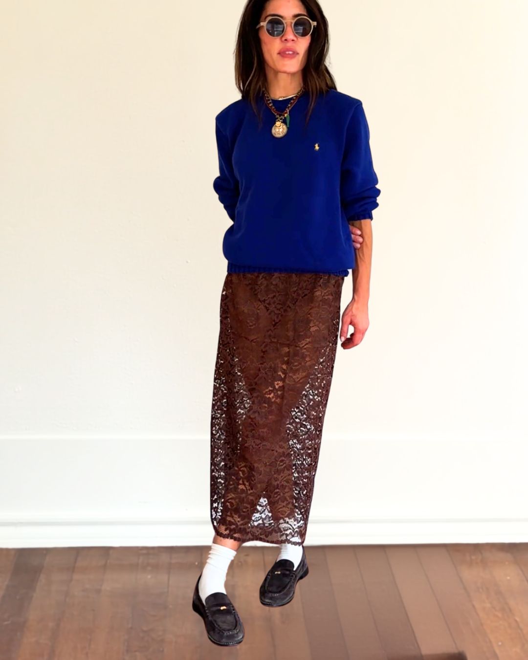 RL Royal Blue Cotton Crew