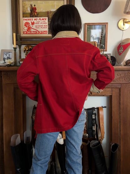 Red/Tan Cord Ralph Lauren Barn Jacket