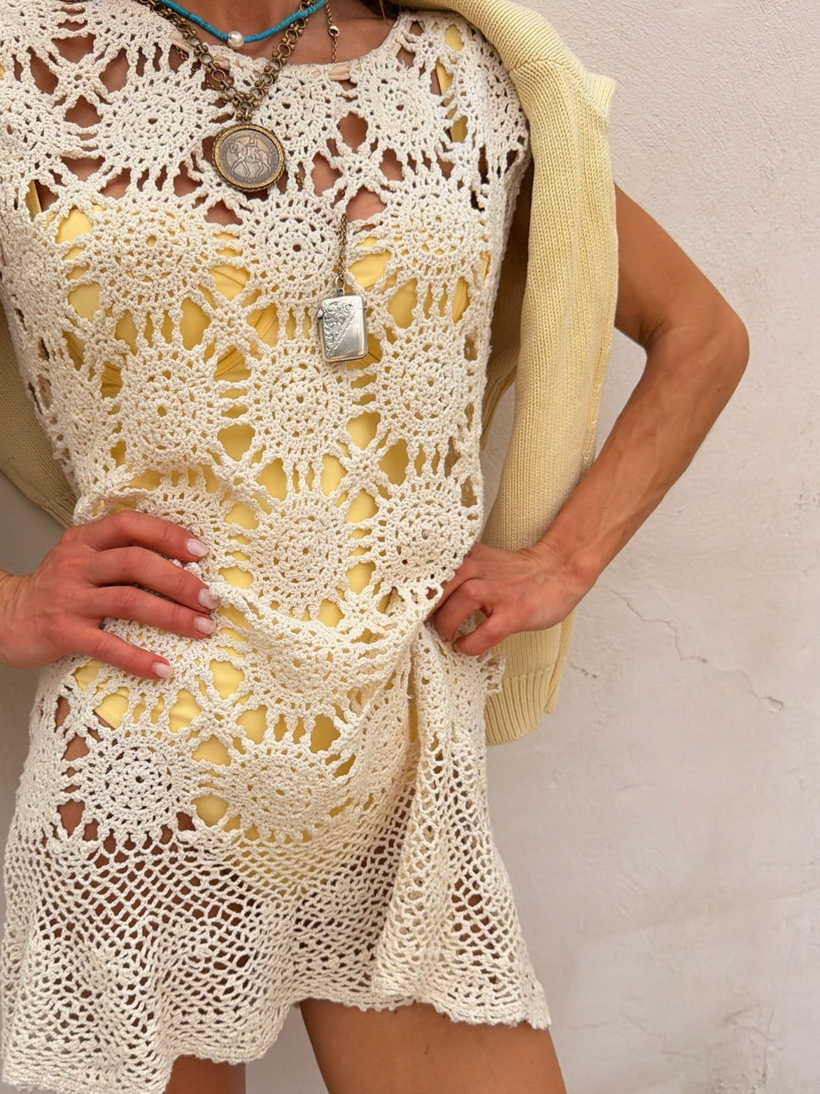 Crochet Mini Dress