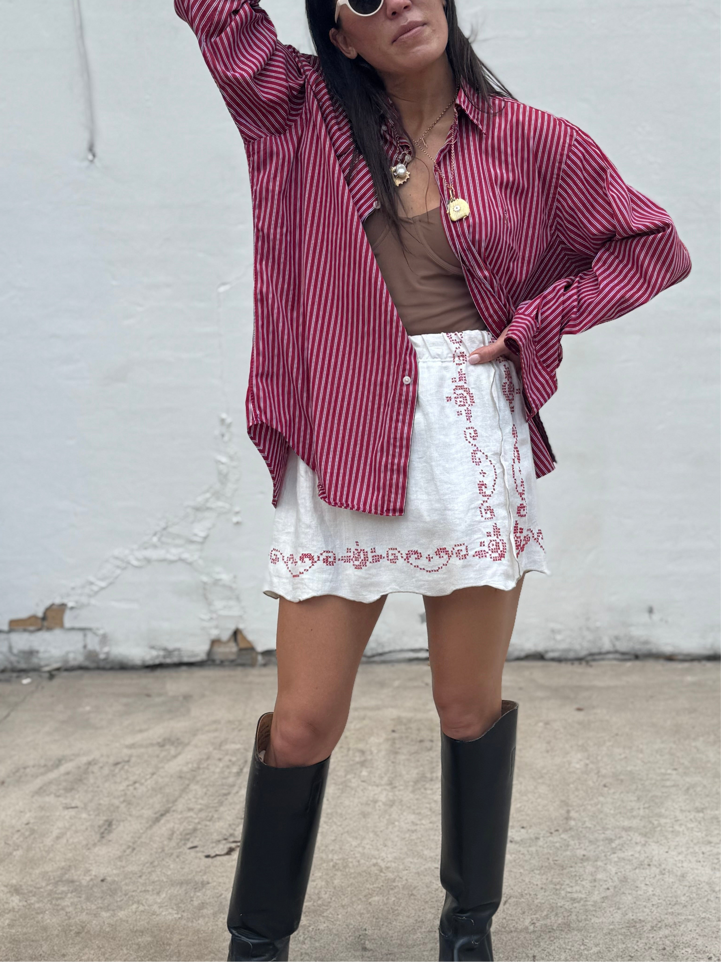 Cross-stitch Mini Skirt