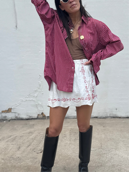 Cross-stitch Mini Skirt