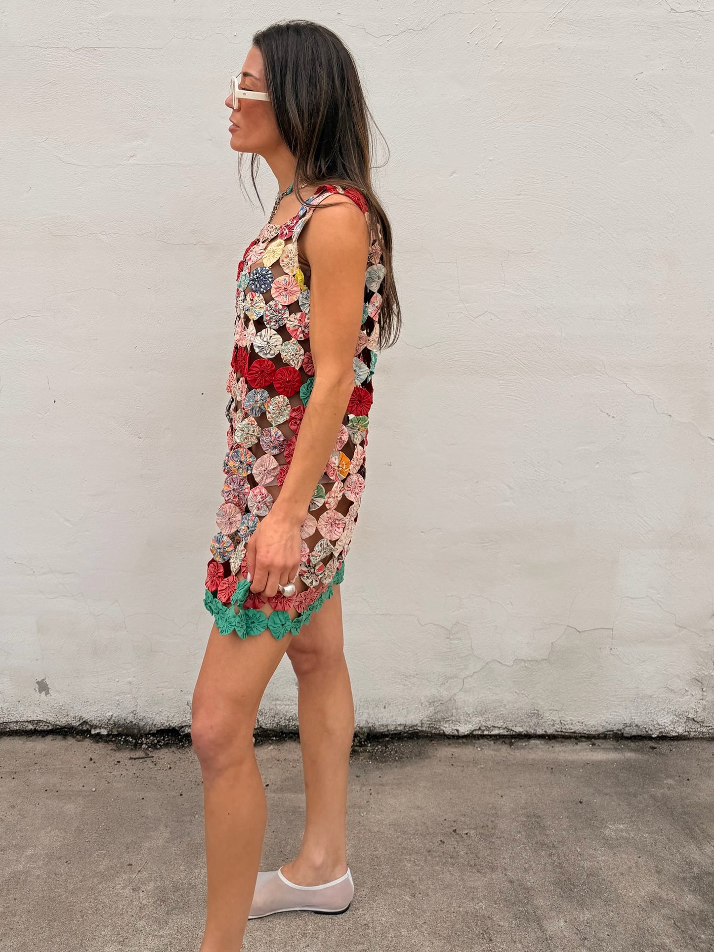 Yo-yo Mini Dress in Fiesta
