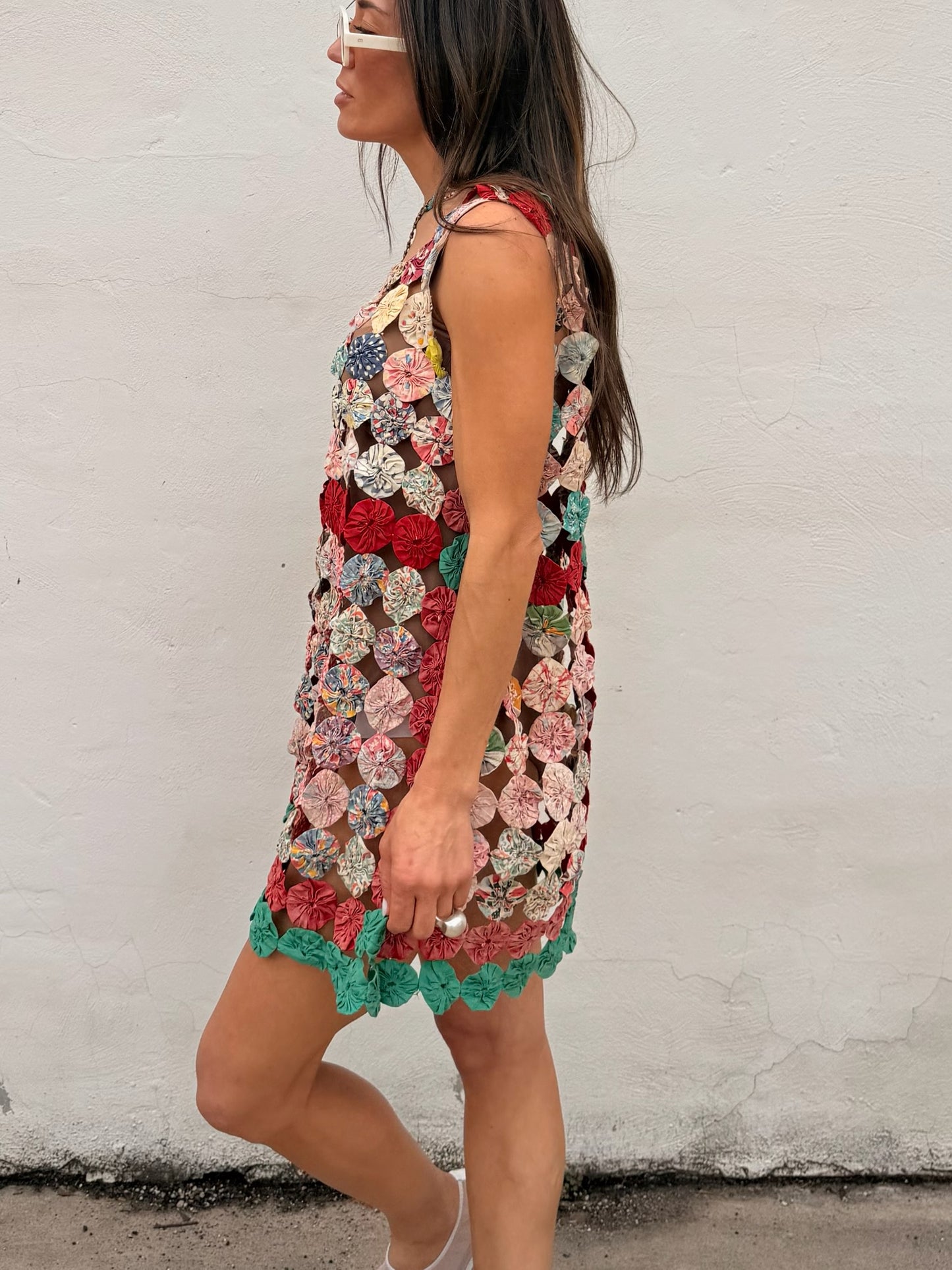 Yo-yo Mini Dress in Fiesta