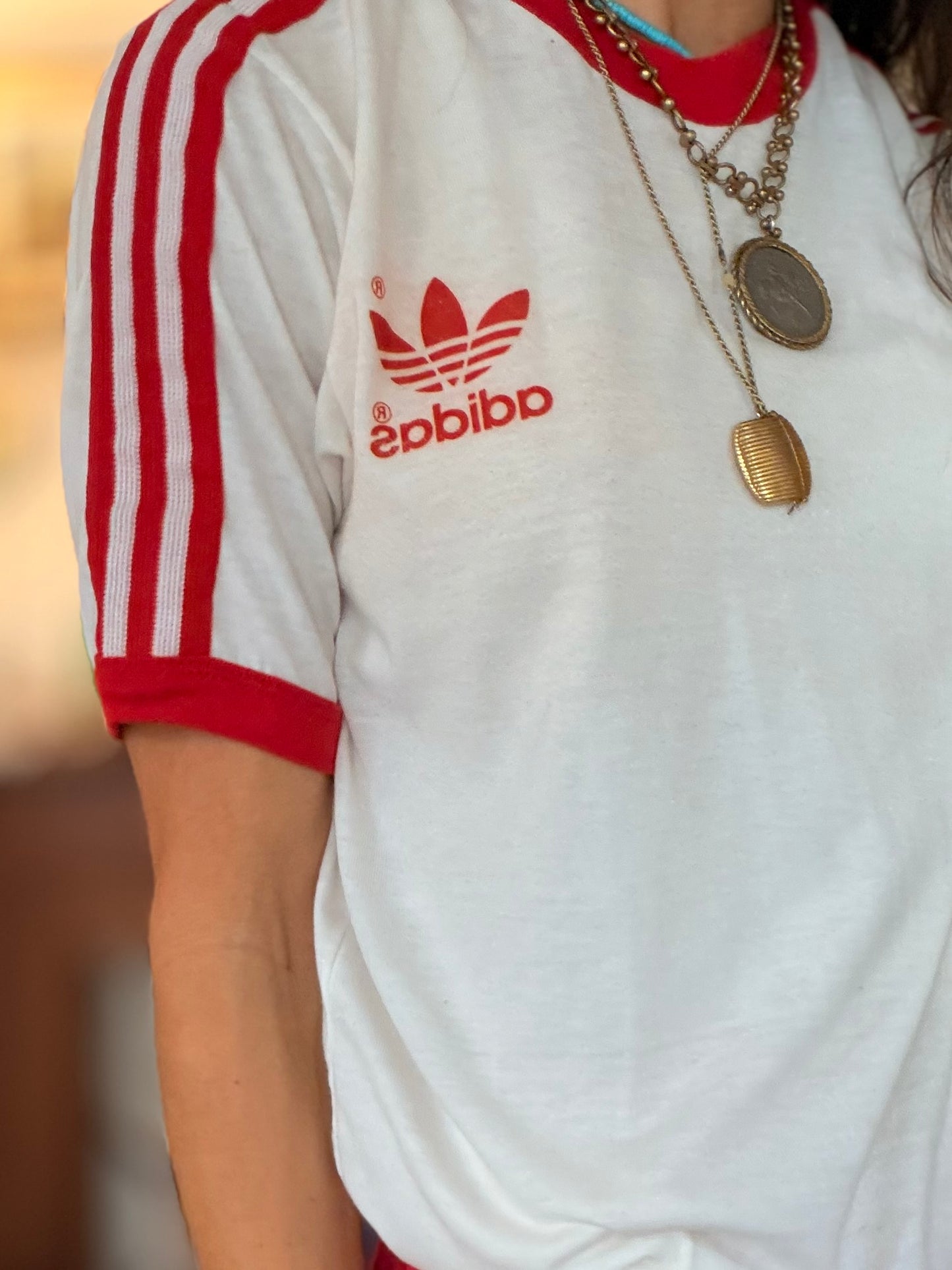 Vtg Adidas Single Stitch Tee