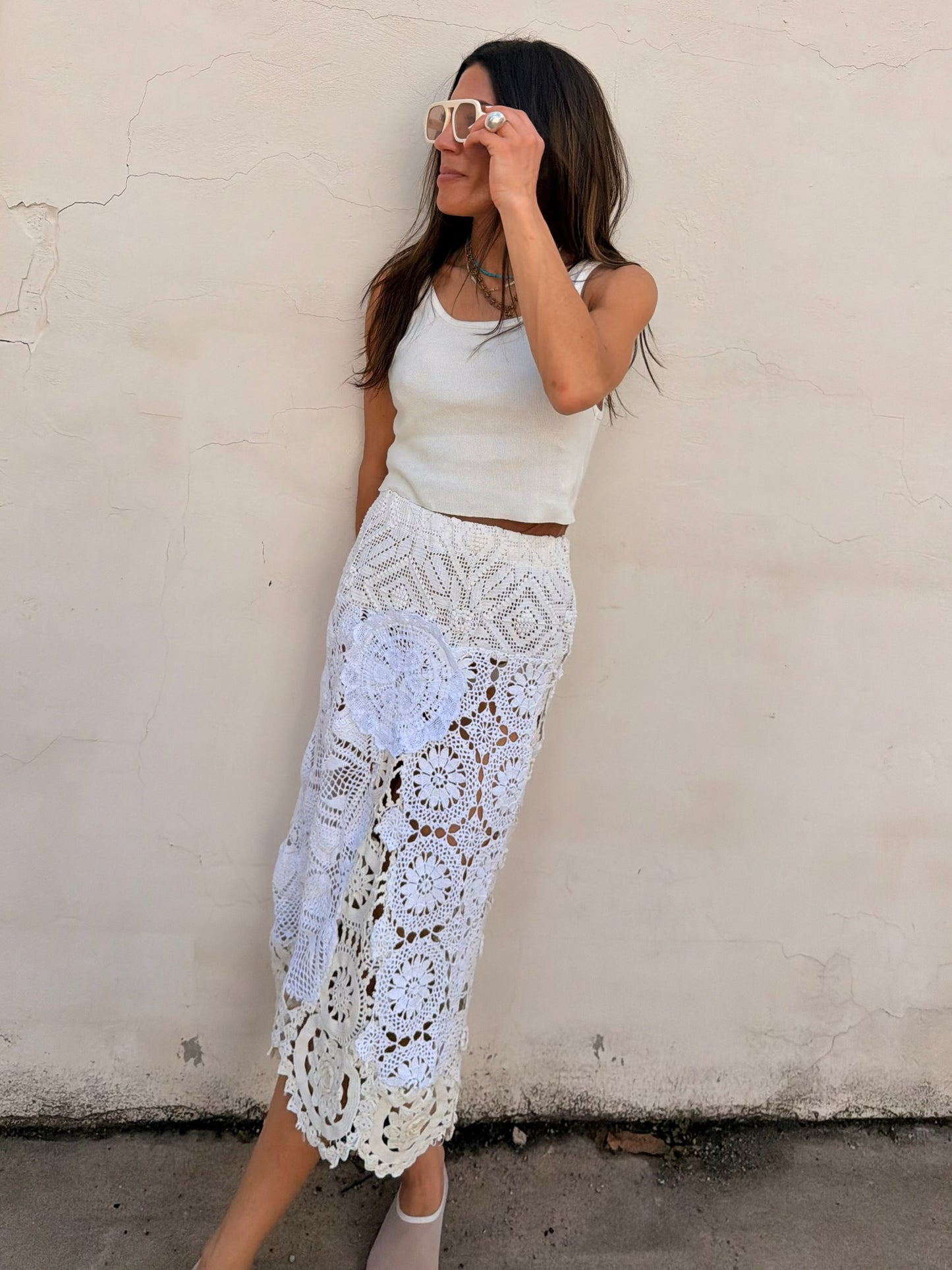 Mixed Crochet Skirt