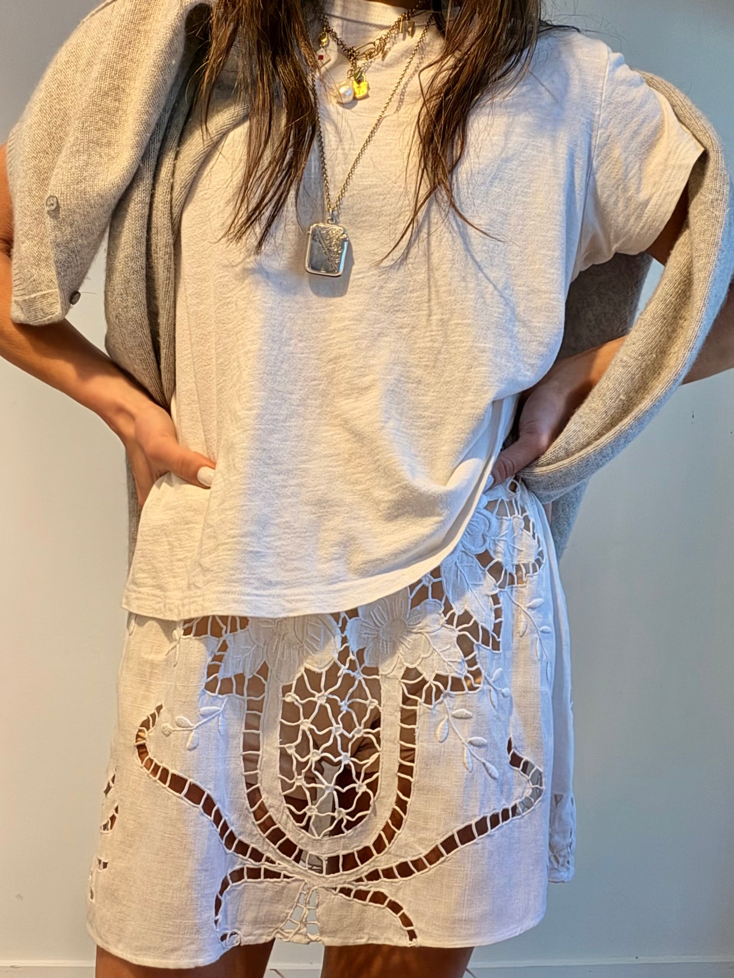 Floral Cut Work Mini