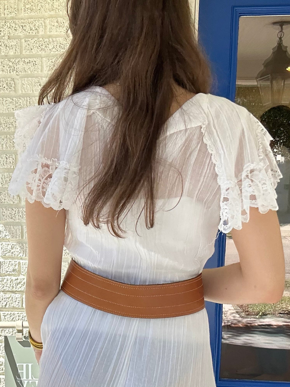 Vntg White Lace Dress