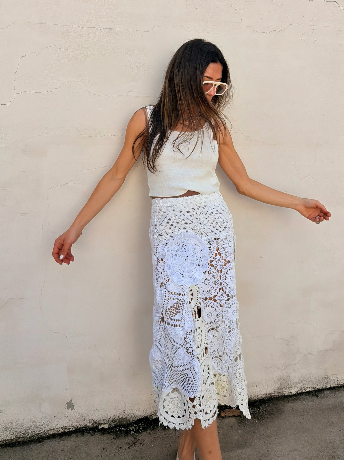 Mixed Crochet Skirt