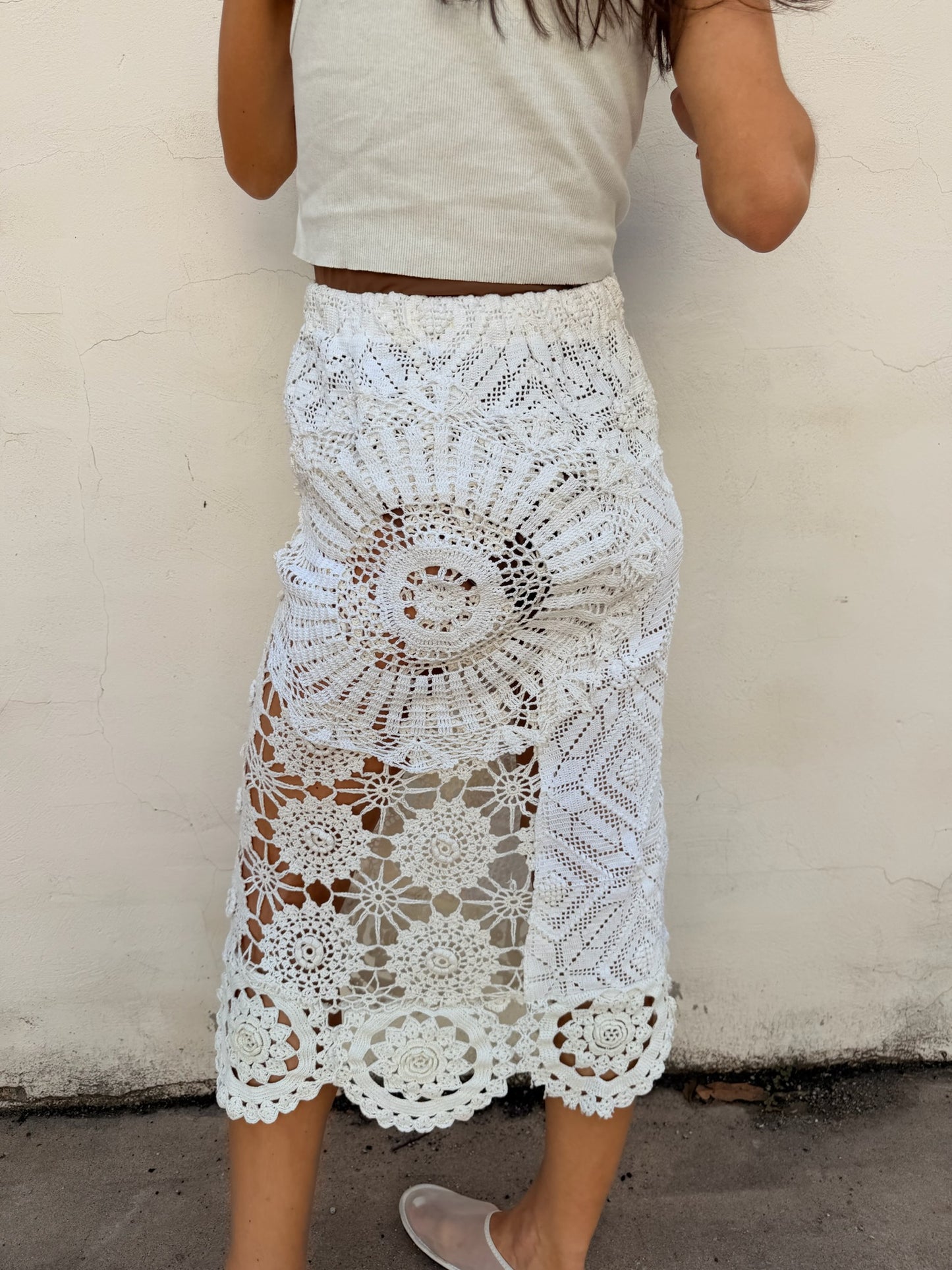 Mixed Crochet Skirt
