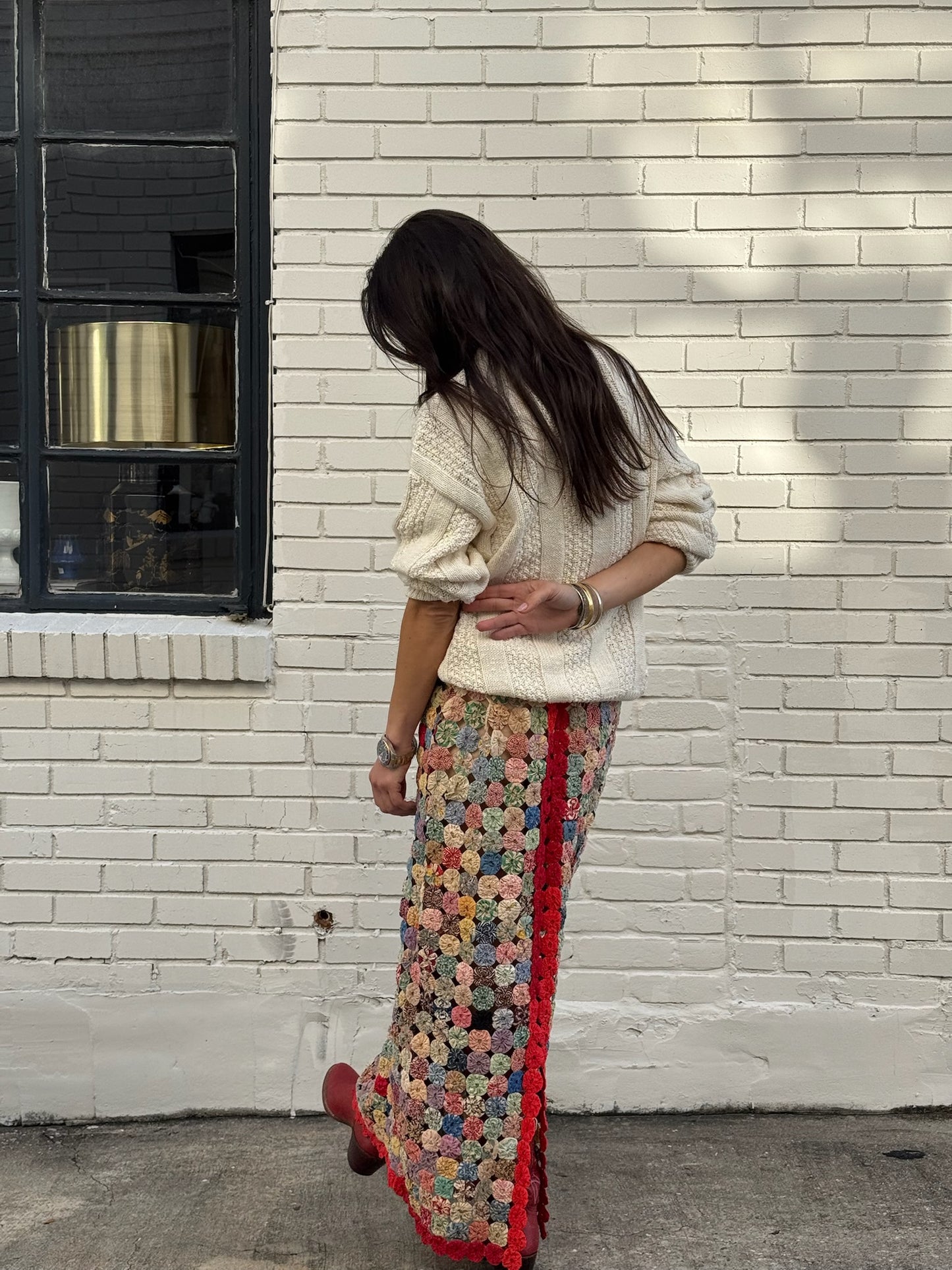 Yo Yo Maxi Skirt Red Stripe