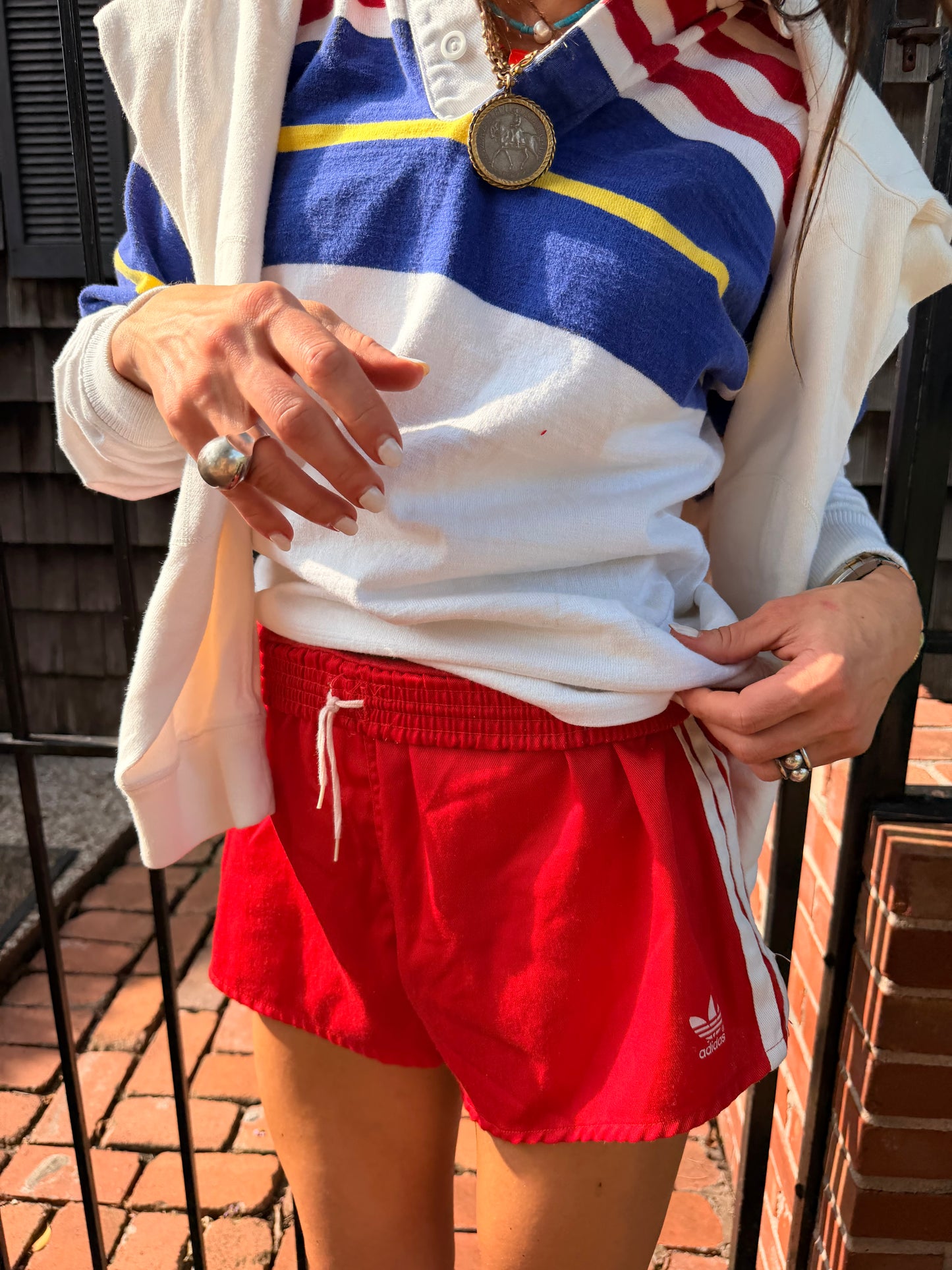 Vintage Adidas Trefoil Shorts Red