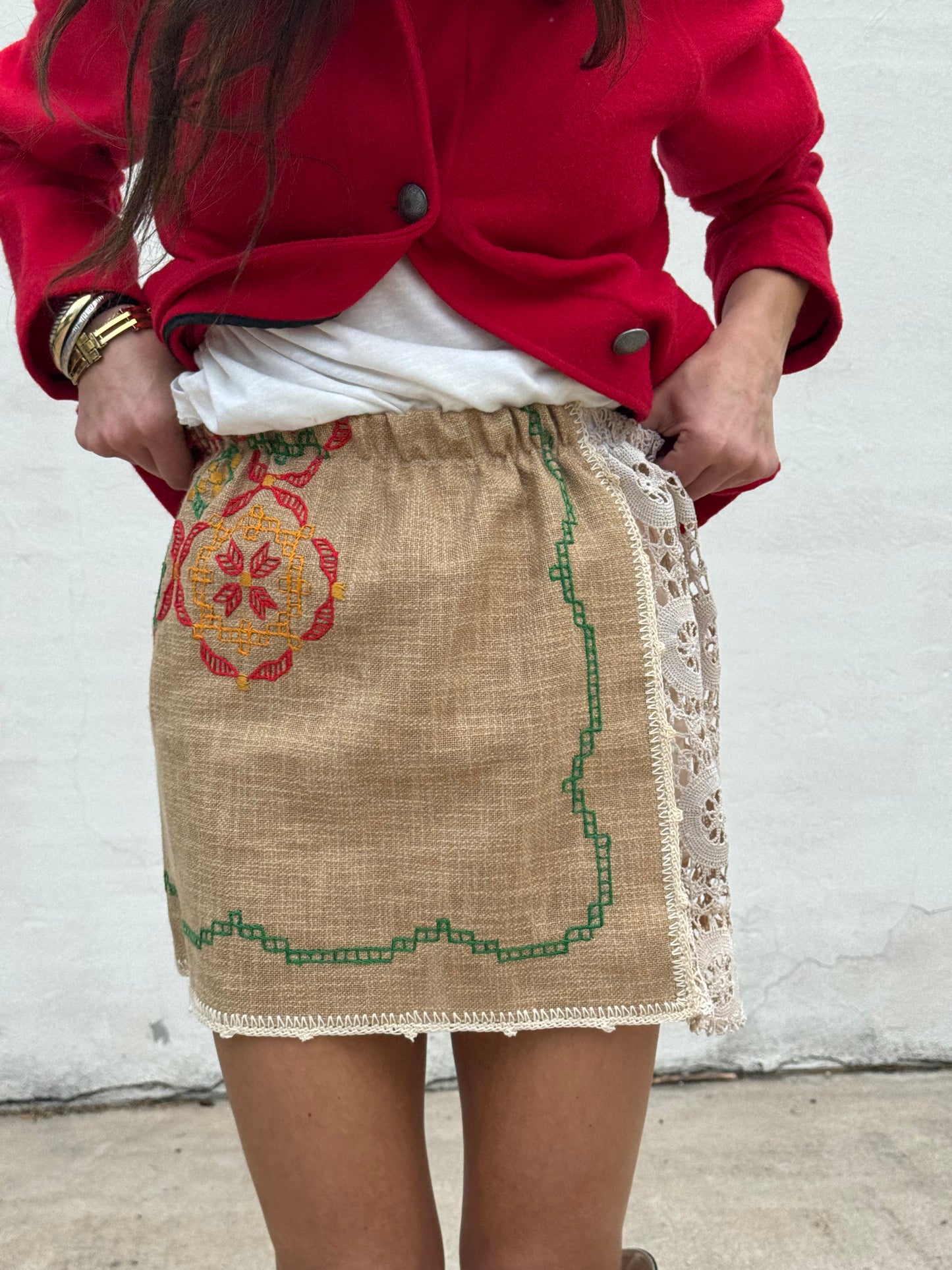 Hungarian Cross Stitched Mini