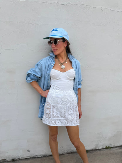 Lace Mini Skirt