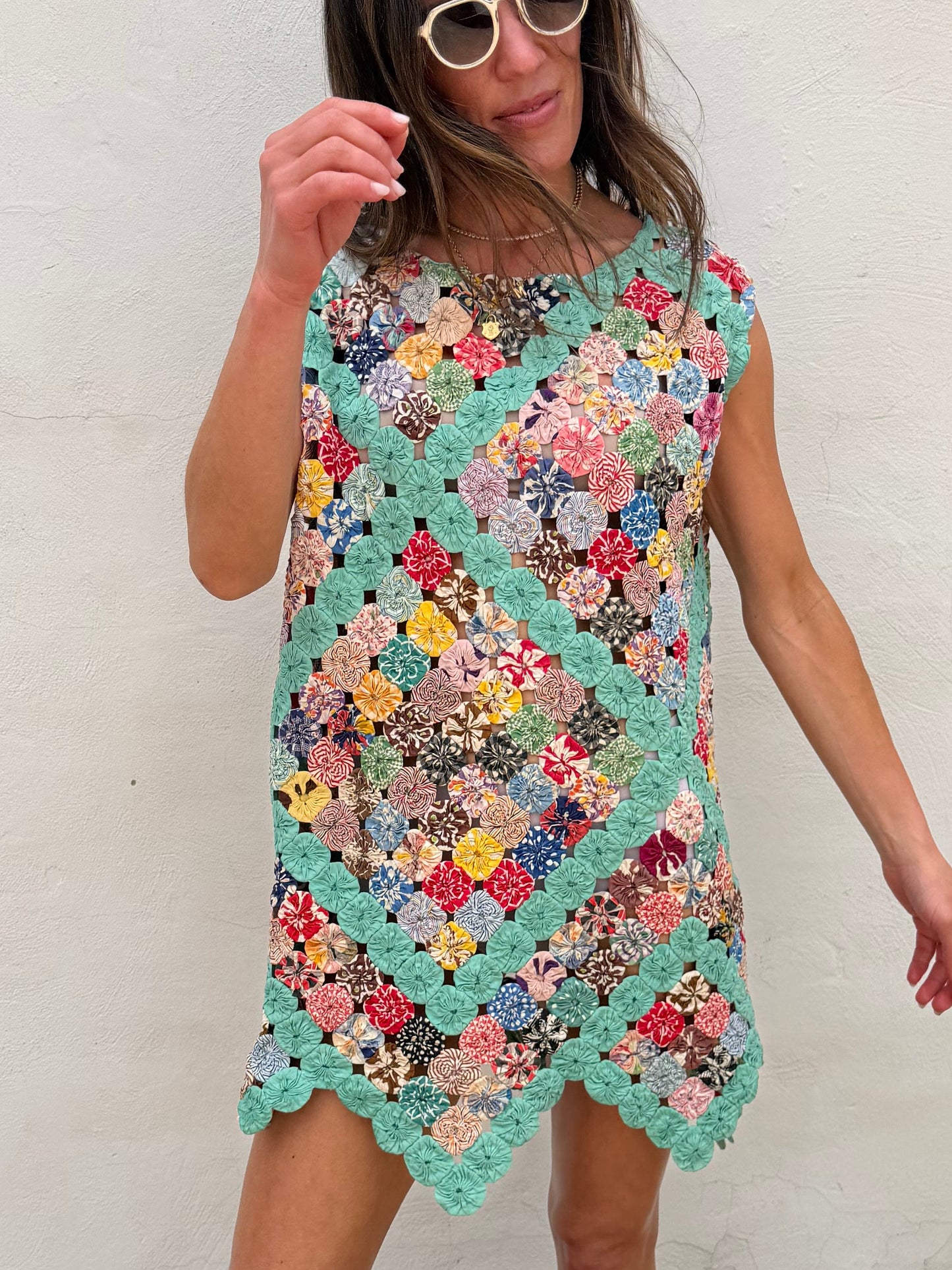 Yo-yo Mini Dress in Boca