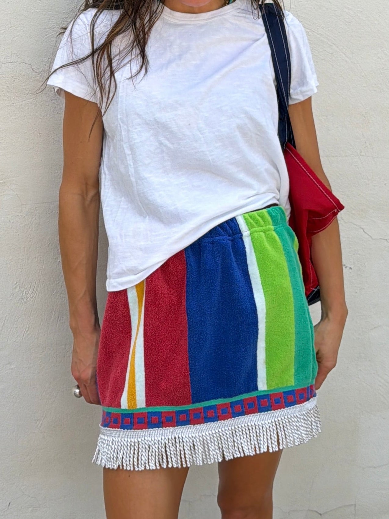 Vtg Towel Stripe Mini
