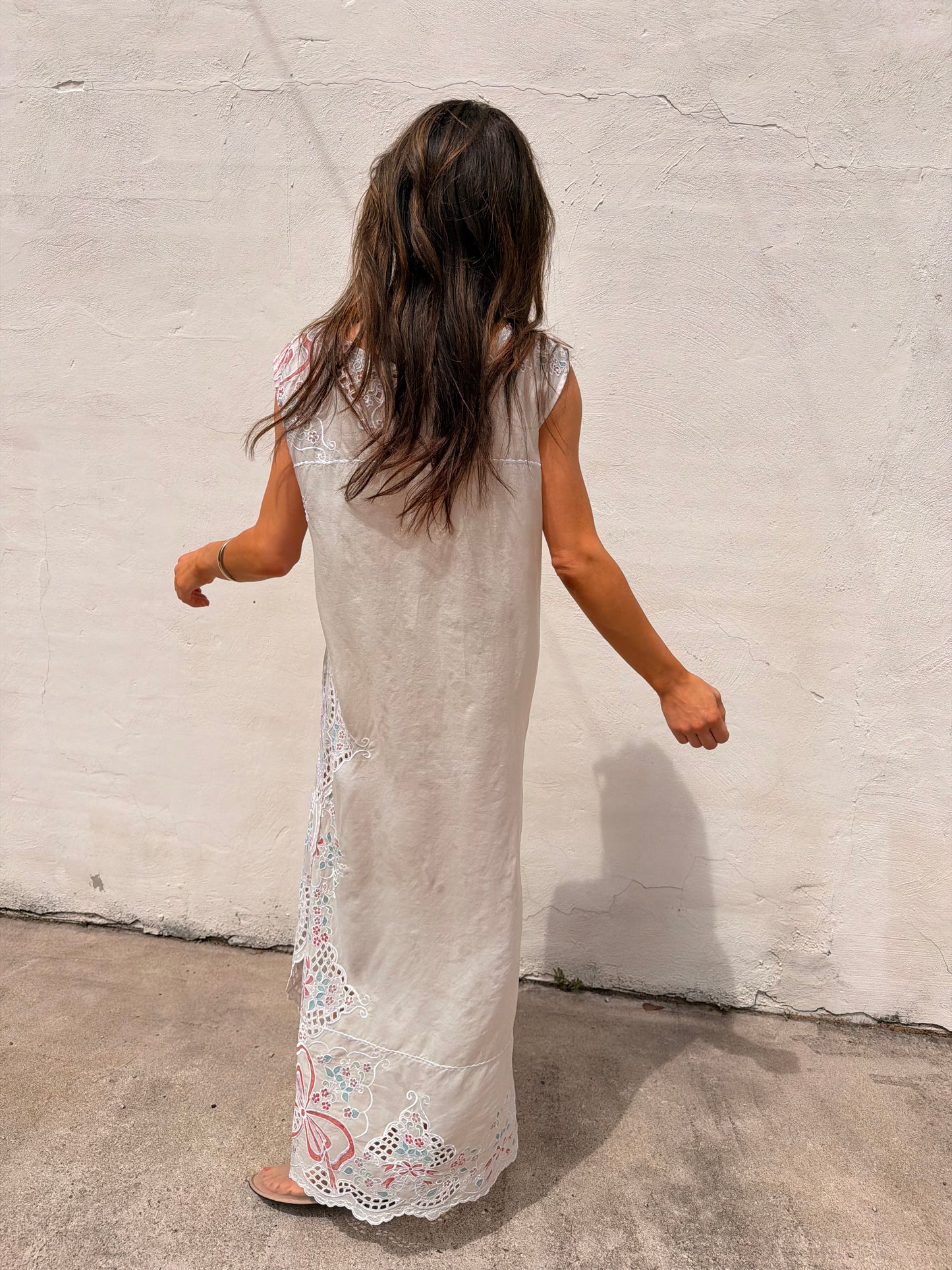 Organza Cutwork Maxi Dress