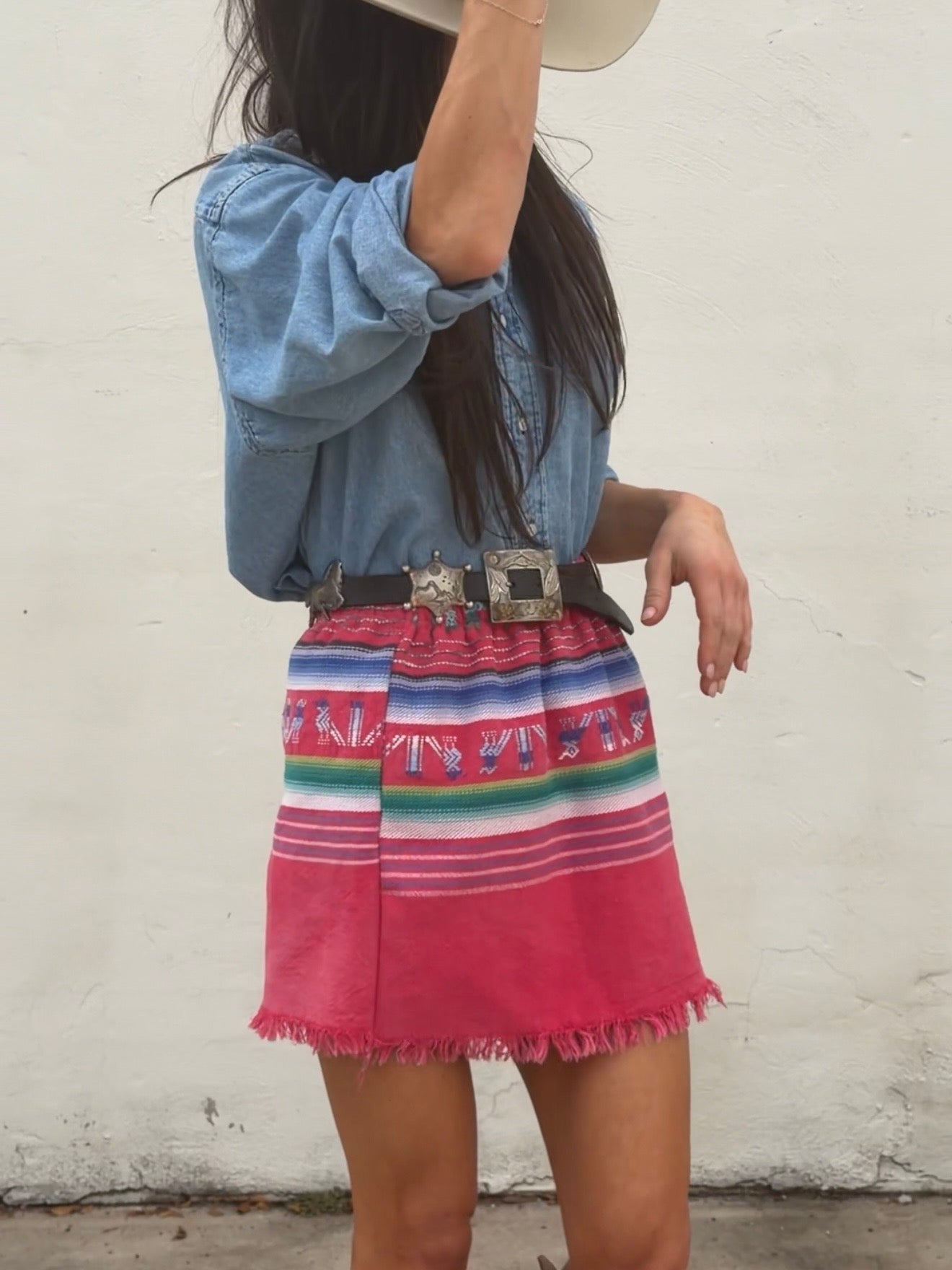 Pink Mexican Textile Mini