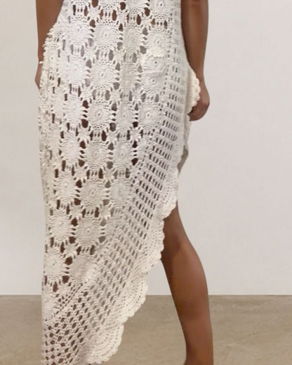Asymmetrical Crochet Dress