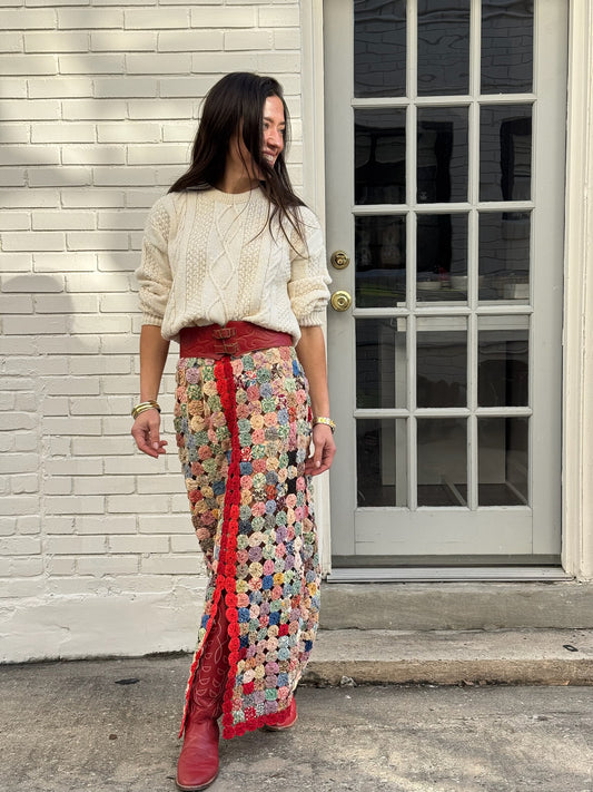 Yo Yo Maxi Skirt Red Stripe