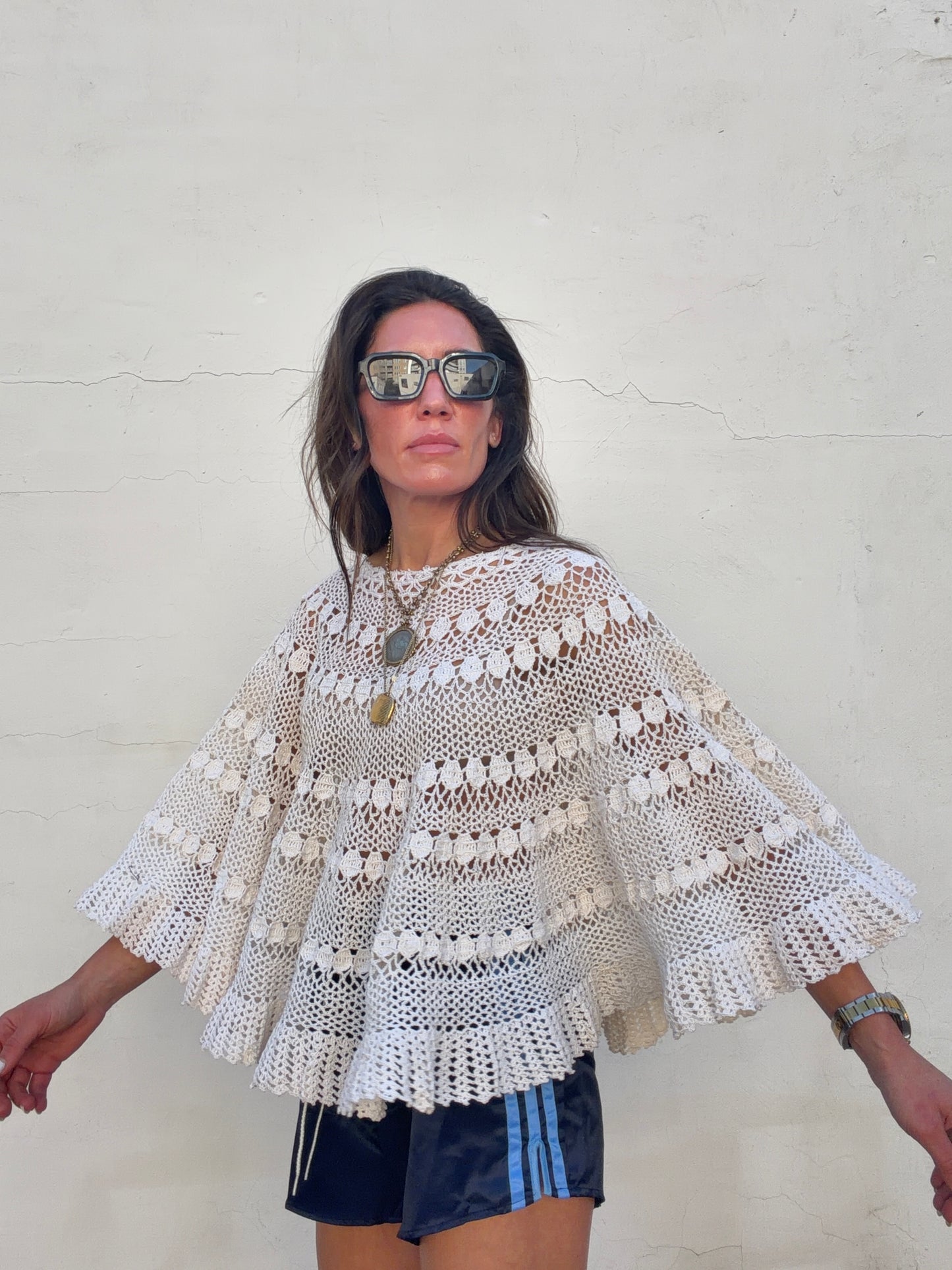 Crochet Poncho Top