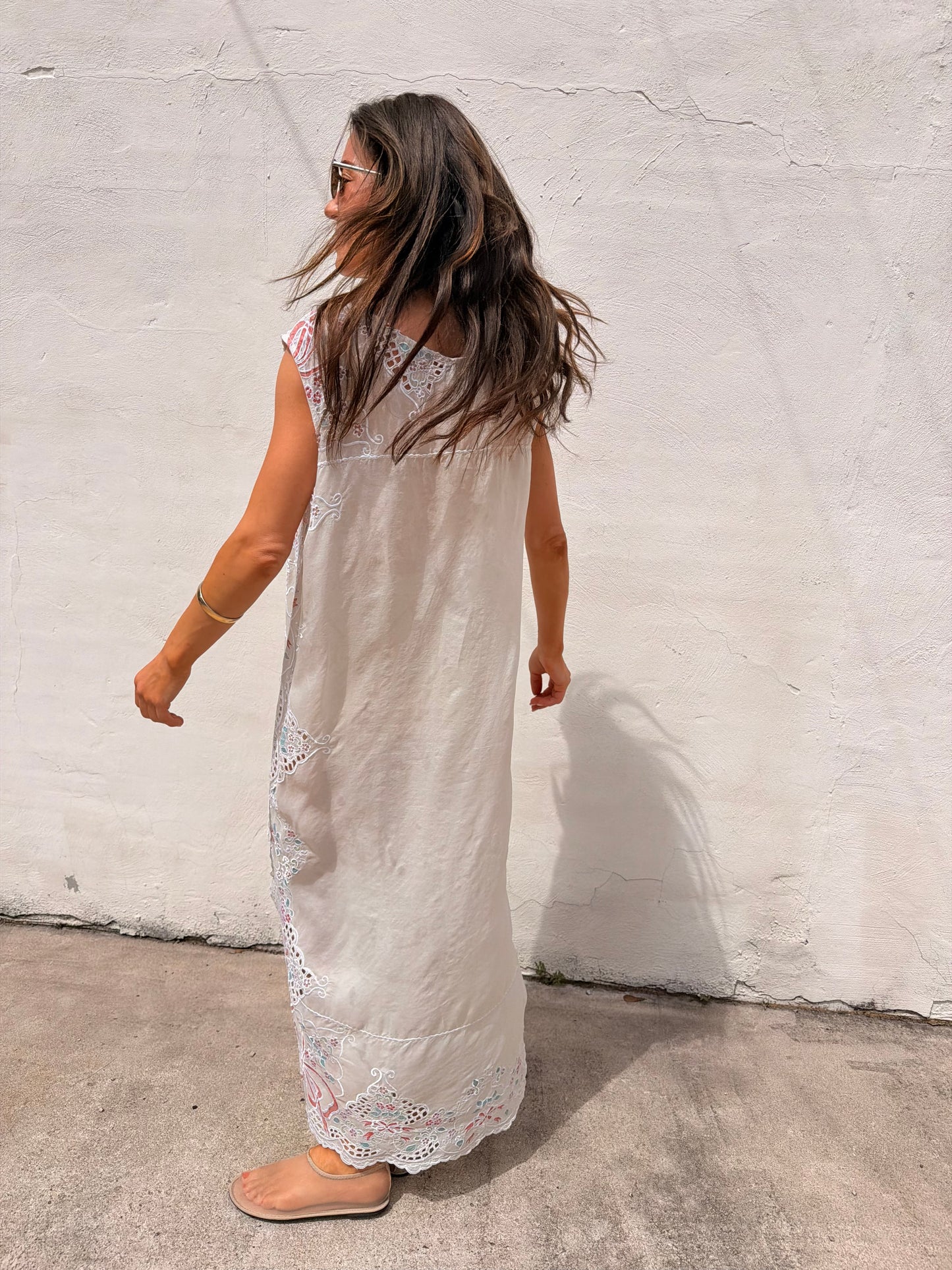 Organza Cutwork Maxi Dress