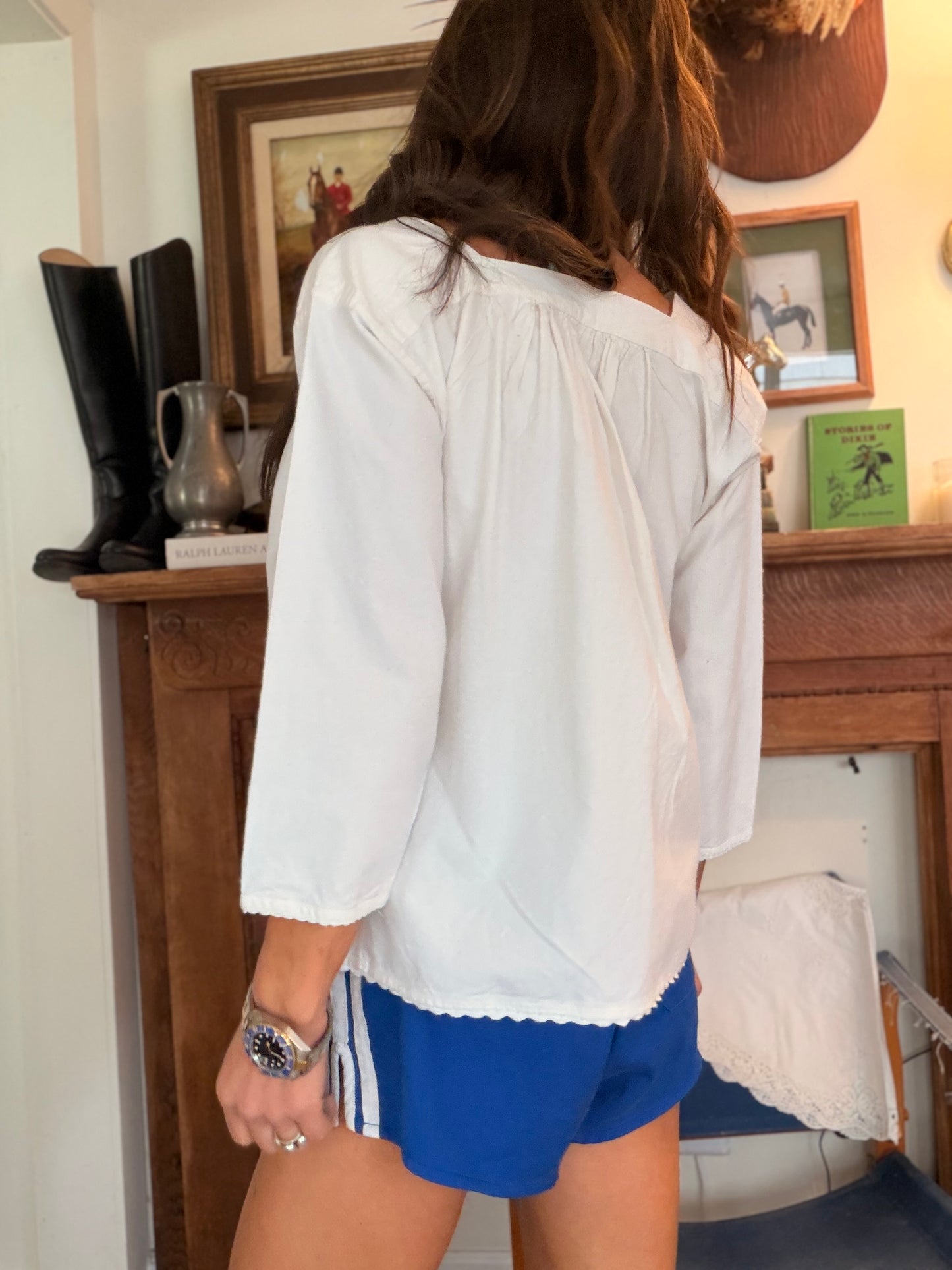 Antique Edwardian Hand-Sewn Blouse
Circa 1895–1910
