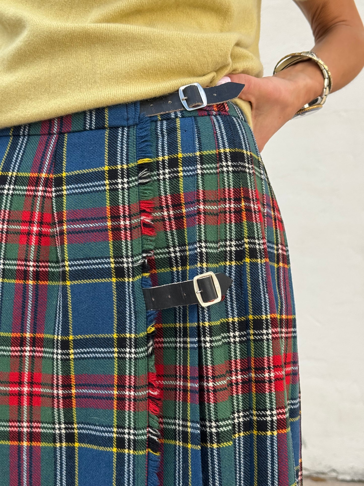 Long Kilt Skirt in Royal Stewart