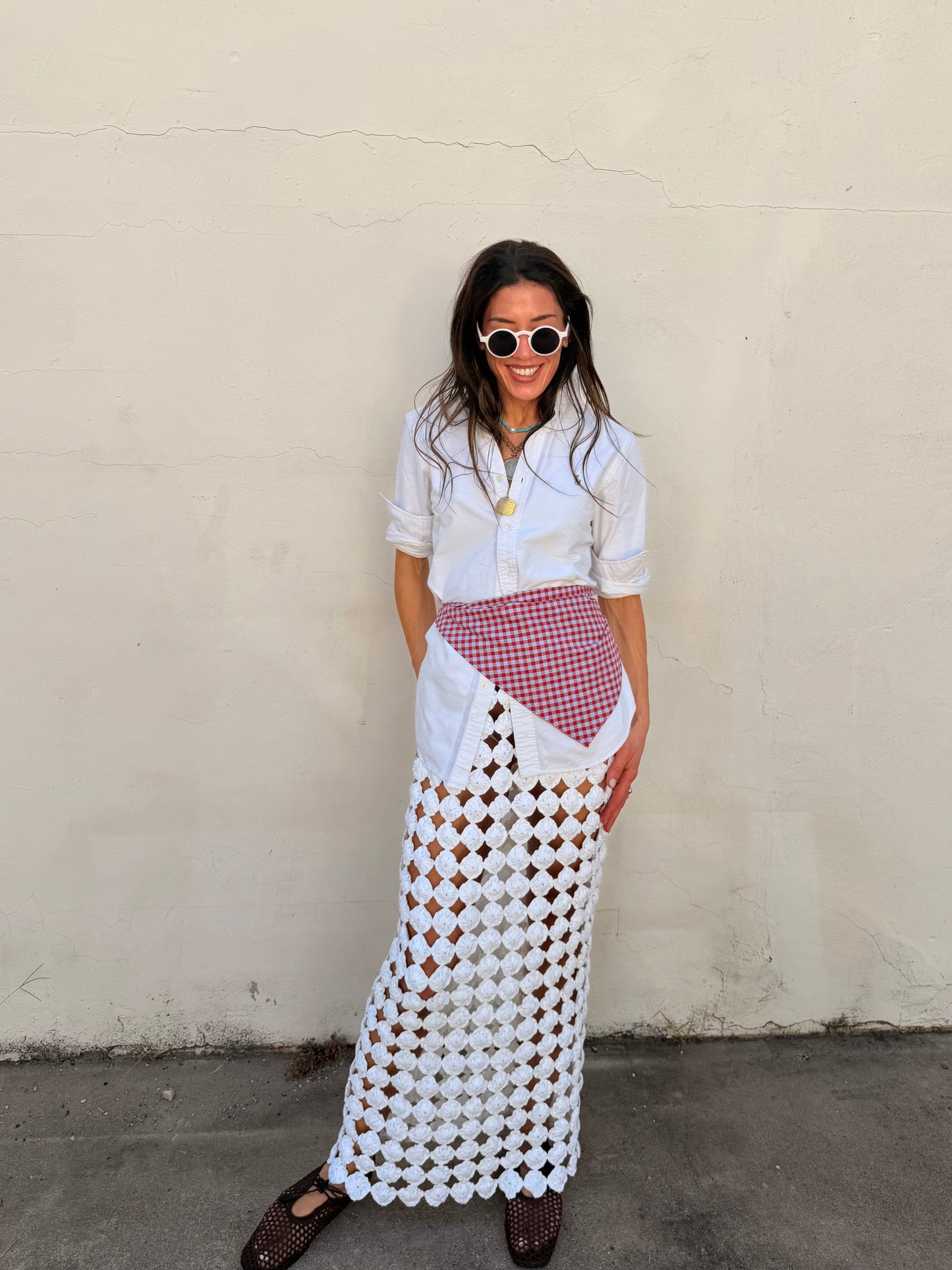 Yoyo Maxi Skirt White