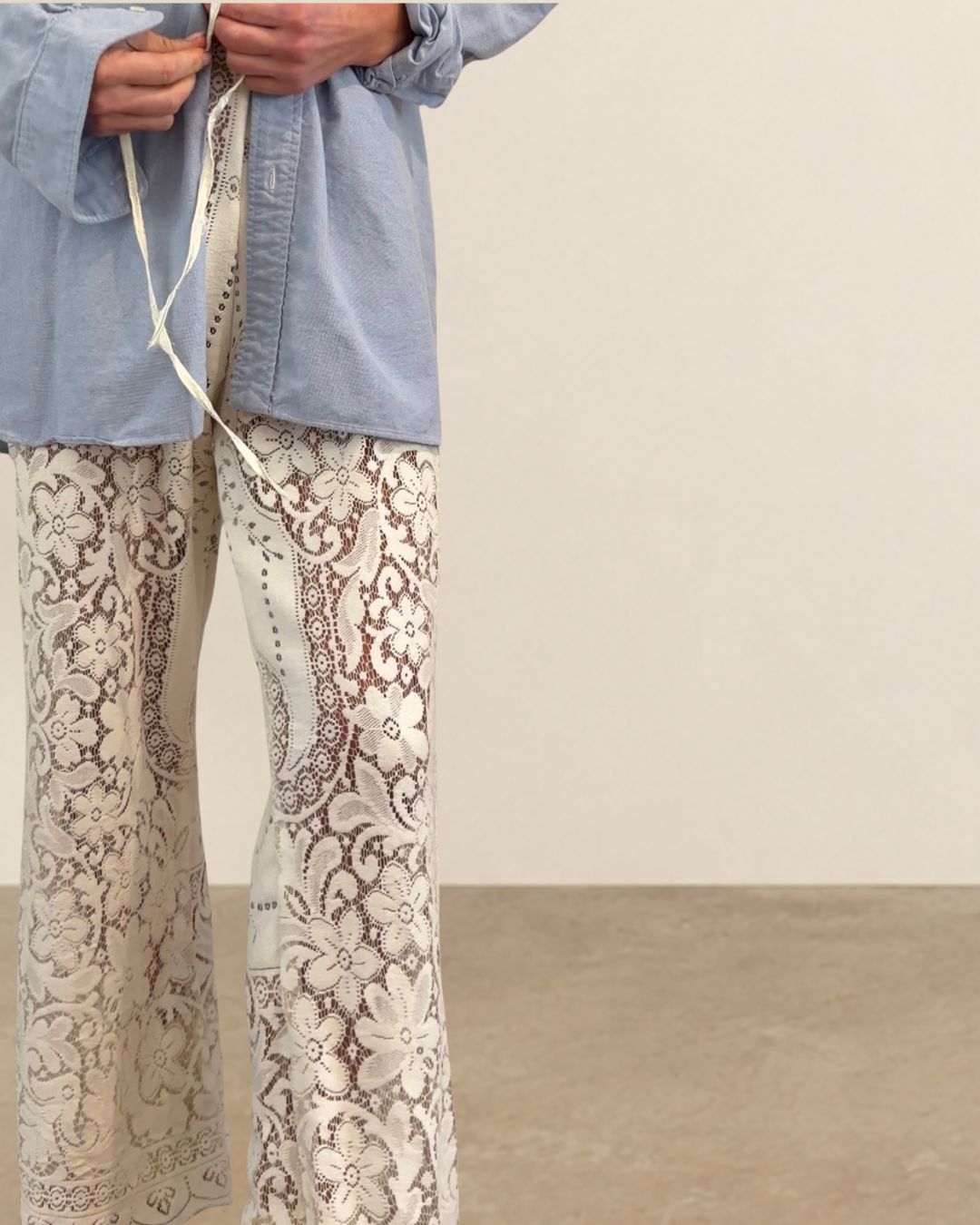 Lace Drawstring Pants