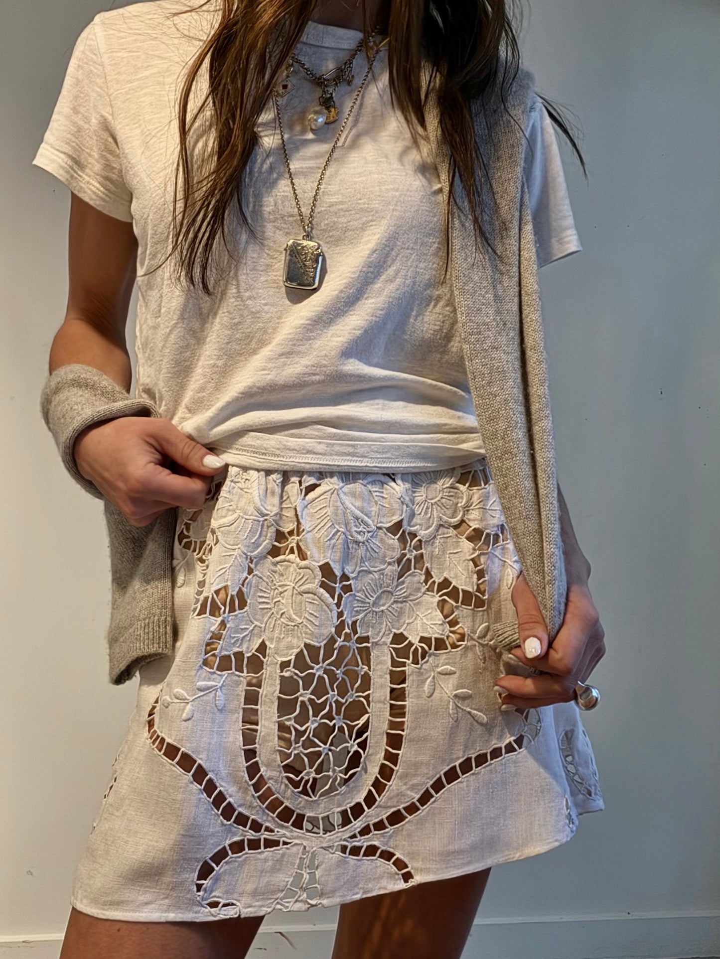 Floral Cut Work Mini